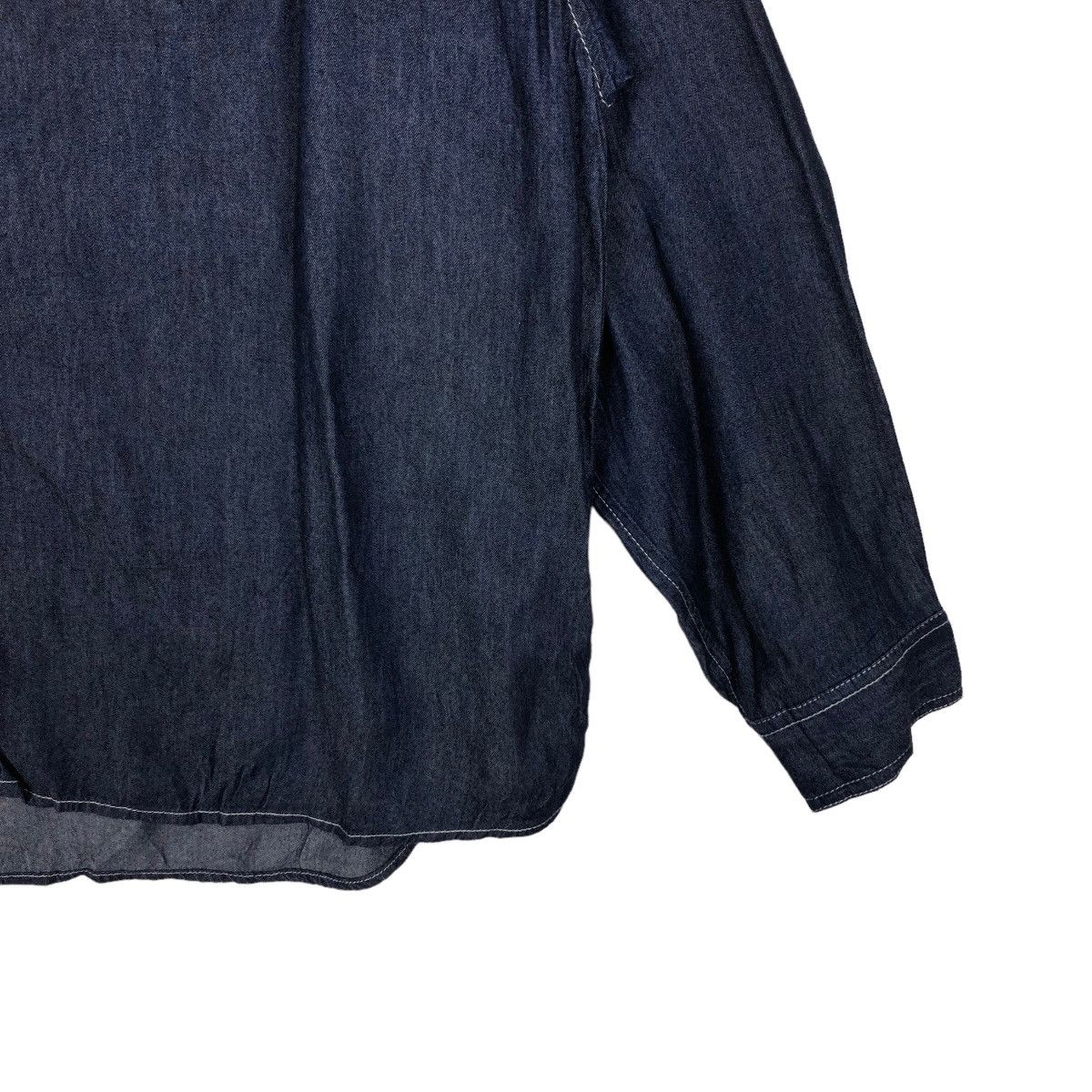 Japanese Brand VINTAGE DENIM SHIRT JACKET JAPAN INSPIRE ISSEY MIYAKE Size US L / EU 52-54 / 3 - 4 Thumbnail
