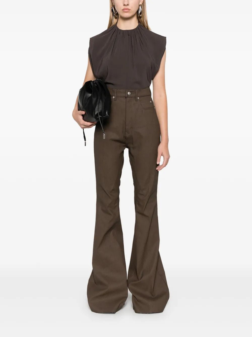 Rick Owens o1y0126 Denim Pant in Light Brown Size 27" / US 4 / IT 40 - 5 Thumbnail