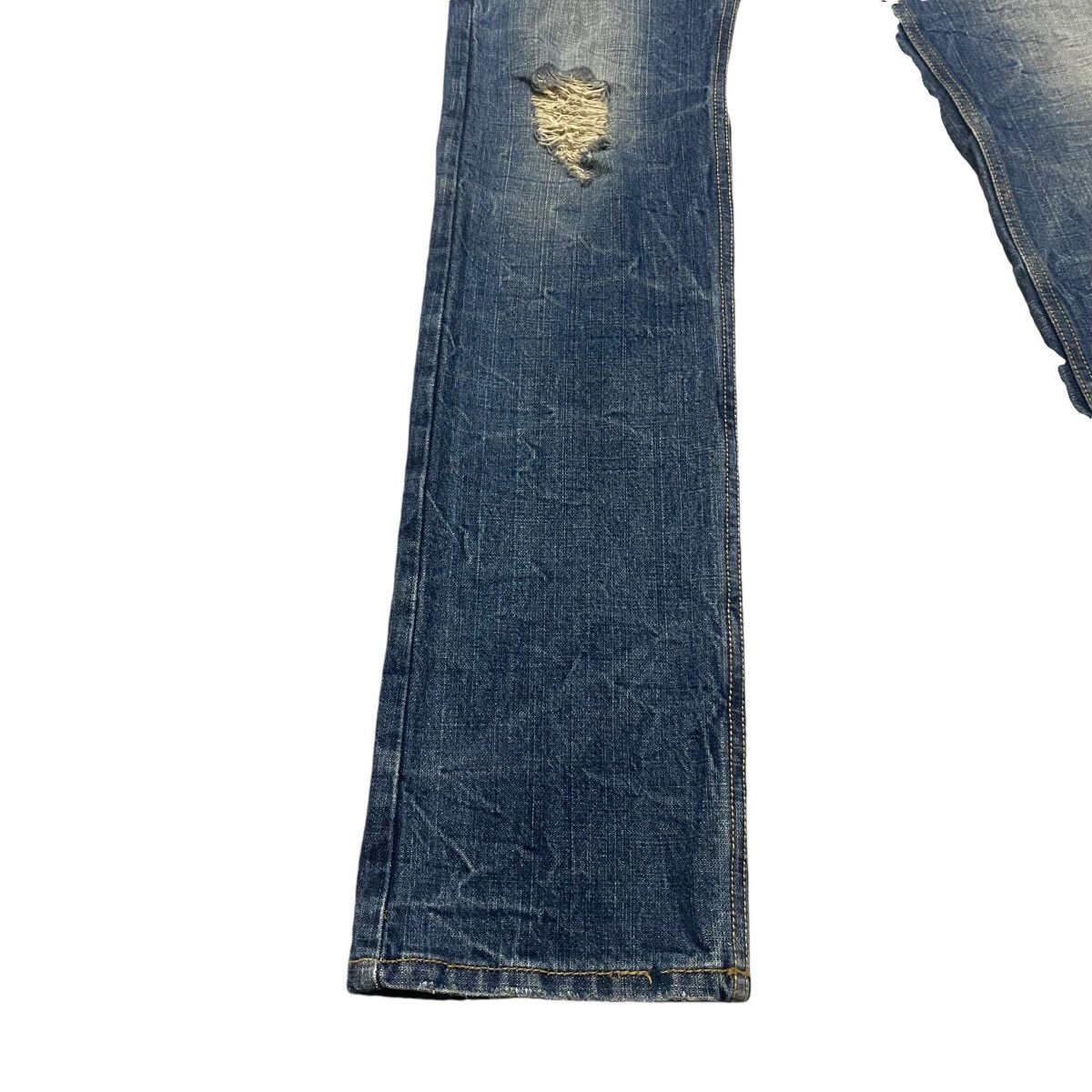 Le Grande Bleu (L.G.B.) Gennaro Denim Studded Distressed Skinny Jeans Size US 30 / EU 46 - 8 Thumbnail