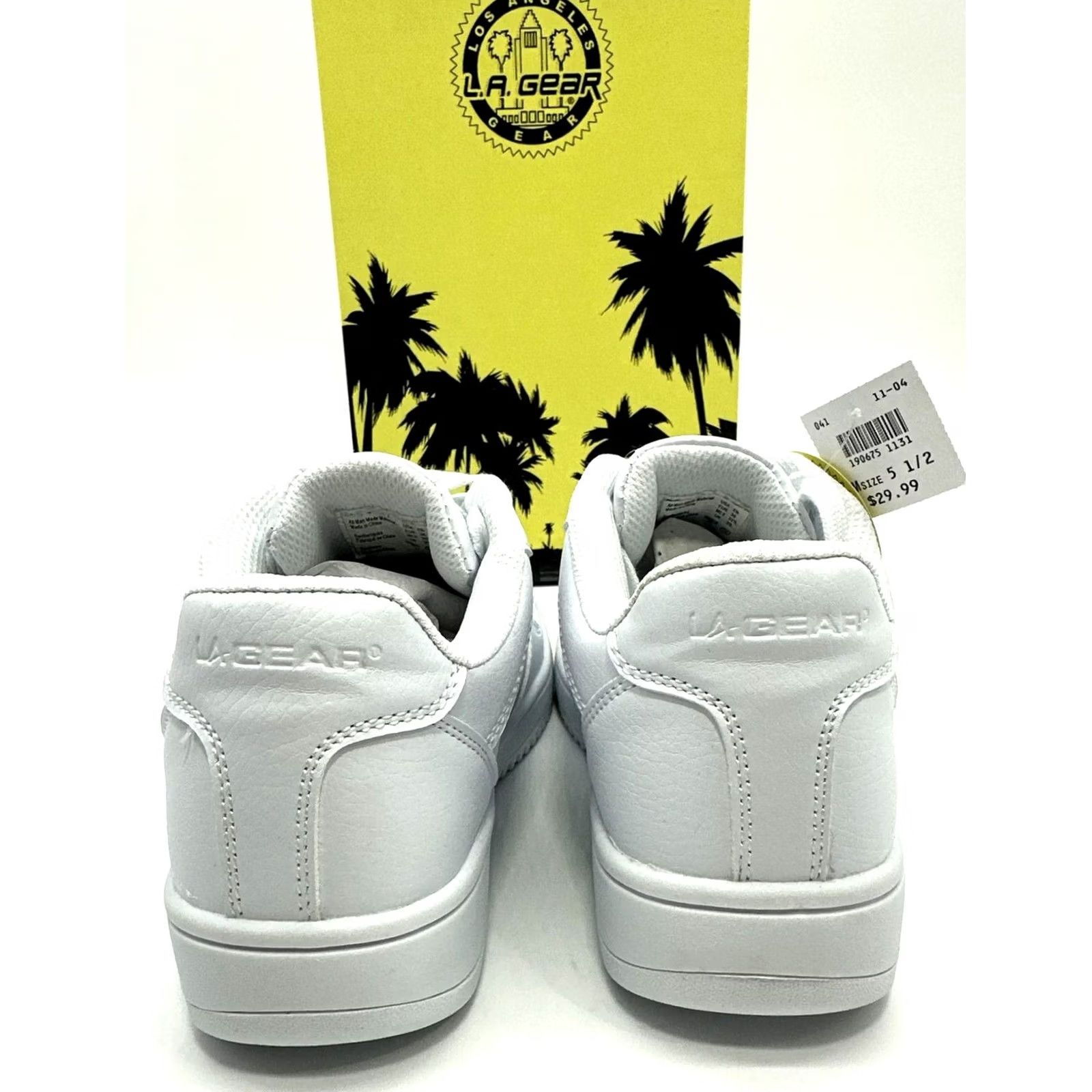 La Gear VINTAGE LA Gear Shoes Womens 5.5 White Low Top 80s 90s Sneakers Ladies Leather Sneaker Mens? Size M / US 6-8 / IT 42-44 - 4 Thumbnail