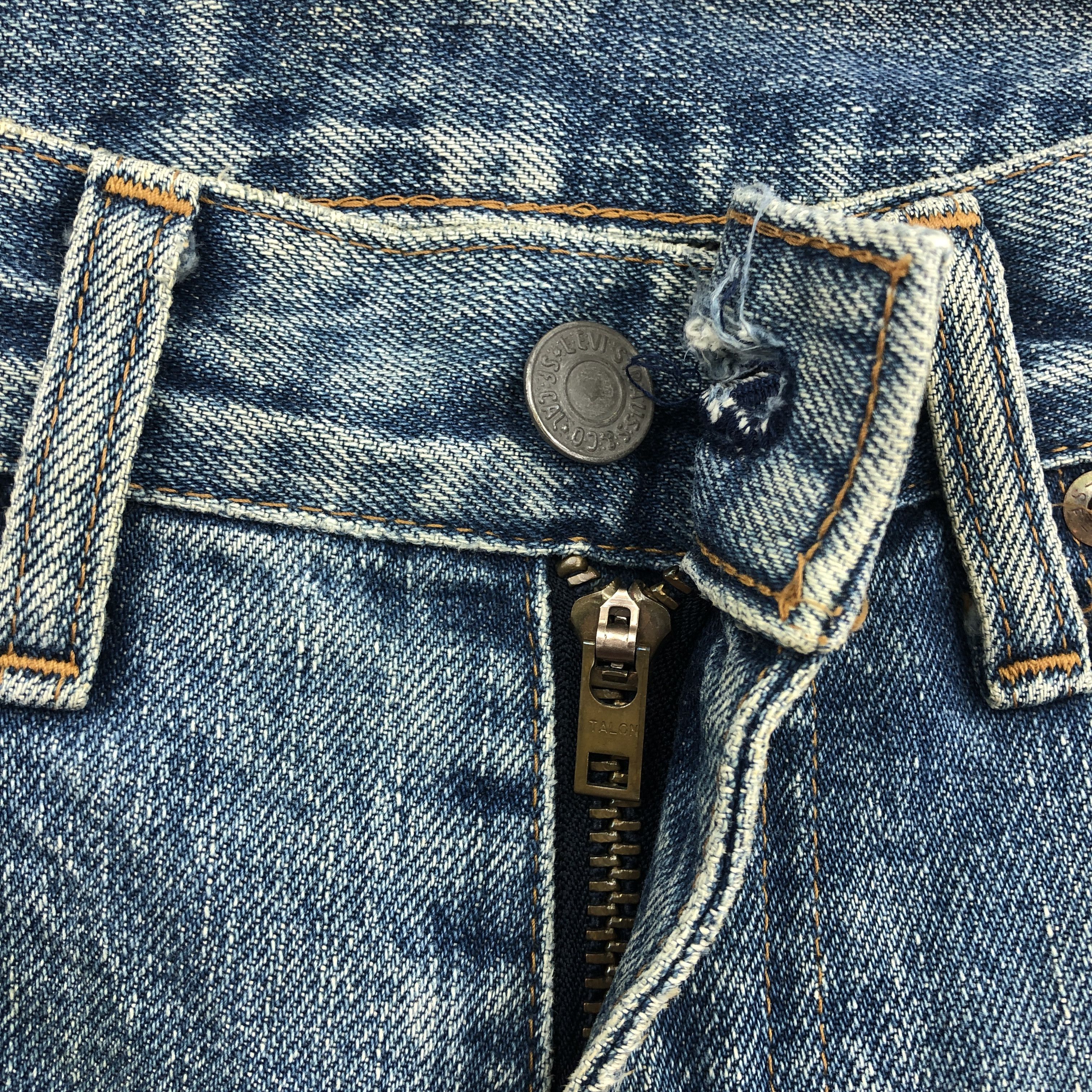 Levi's Vintage 90s Levis 502 Selvedge Jeans Faded Stonewash Denim Size 26" / US 2 / IT 38 - 8 Thumbnail