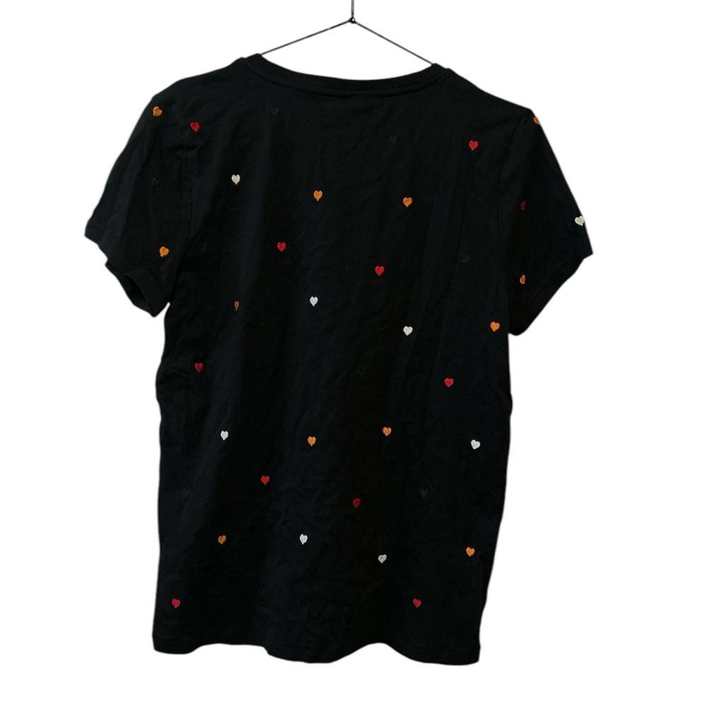 USA Olympics BNWT ONLY Black embroidered heart t-shirt - Size M Size M / US 6-8 / IT 42-44 - 2 Thumbnail