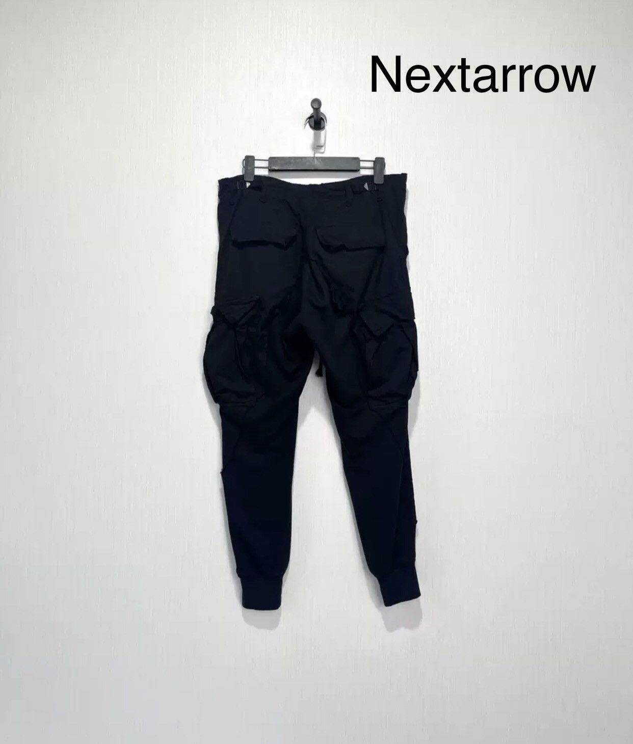 Greg Lauren Greg Lauren GL Black Drawstring Cannonball Pants 2412- Size US 32 / EU 48 - 2 Thumbnail