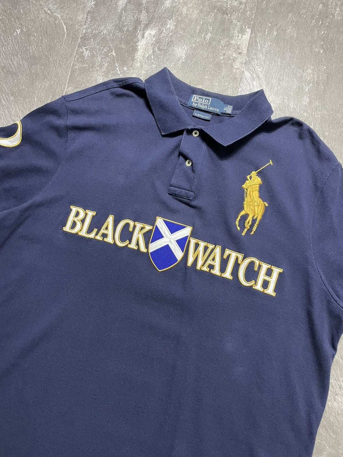 Polo Ralph Lauren Vintage Polo Ralph Lauren Black Watch Polo T Shirt Size XL Size US XL / EU 56 / 4 - 3 Thumbnail