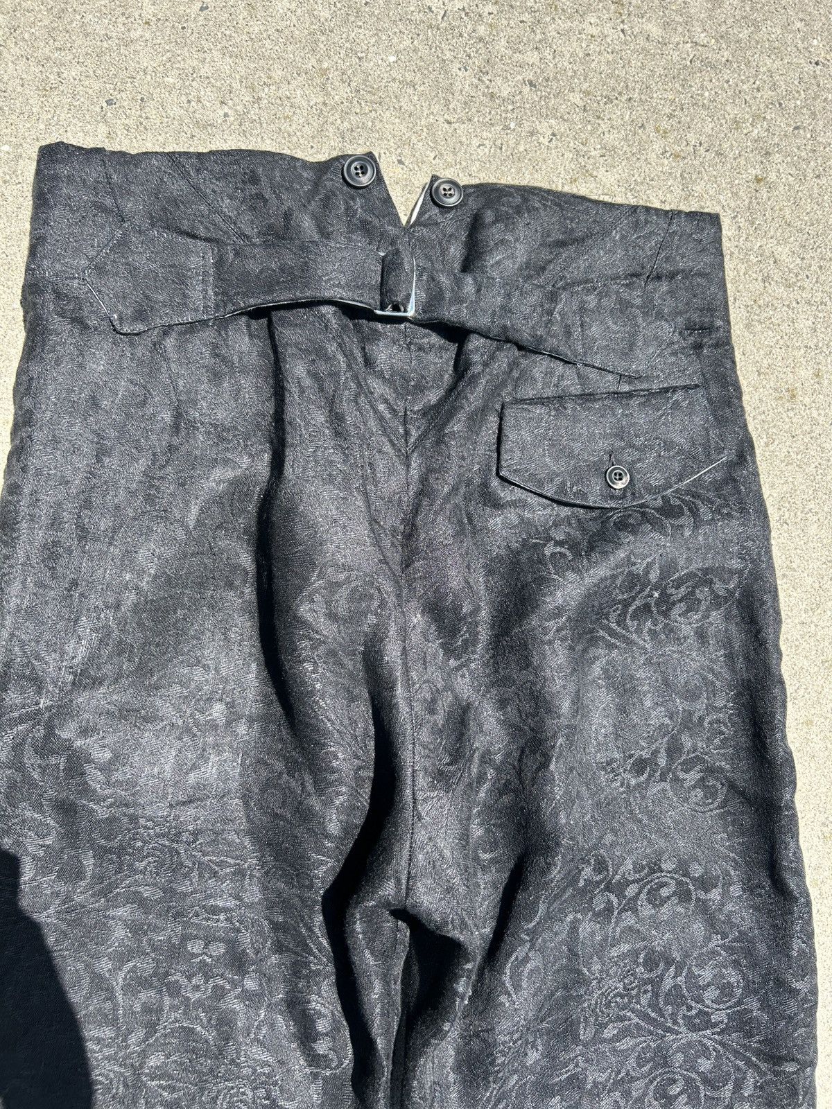 John Alexander Skelton John Alexander Skelton Floral Tonal Irish Linen Pants Size US 33 - 6 Thumbnail