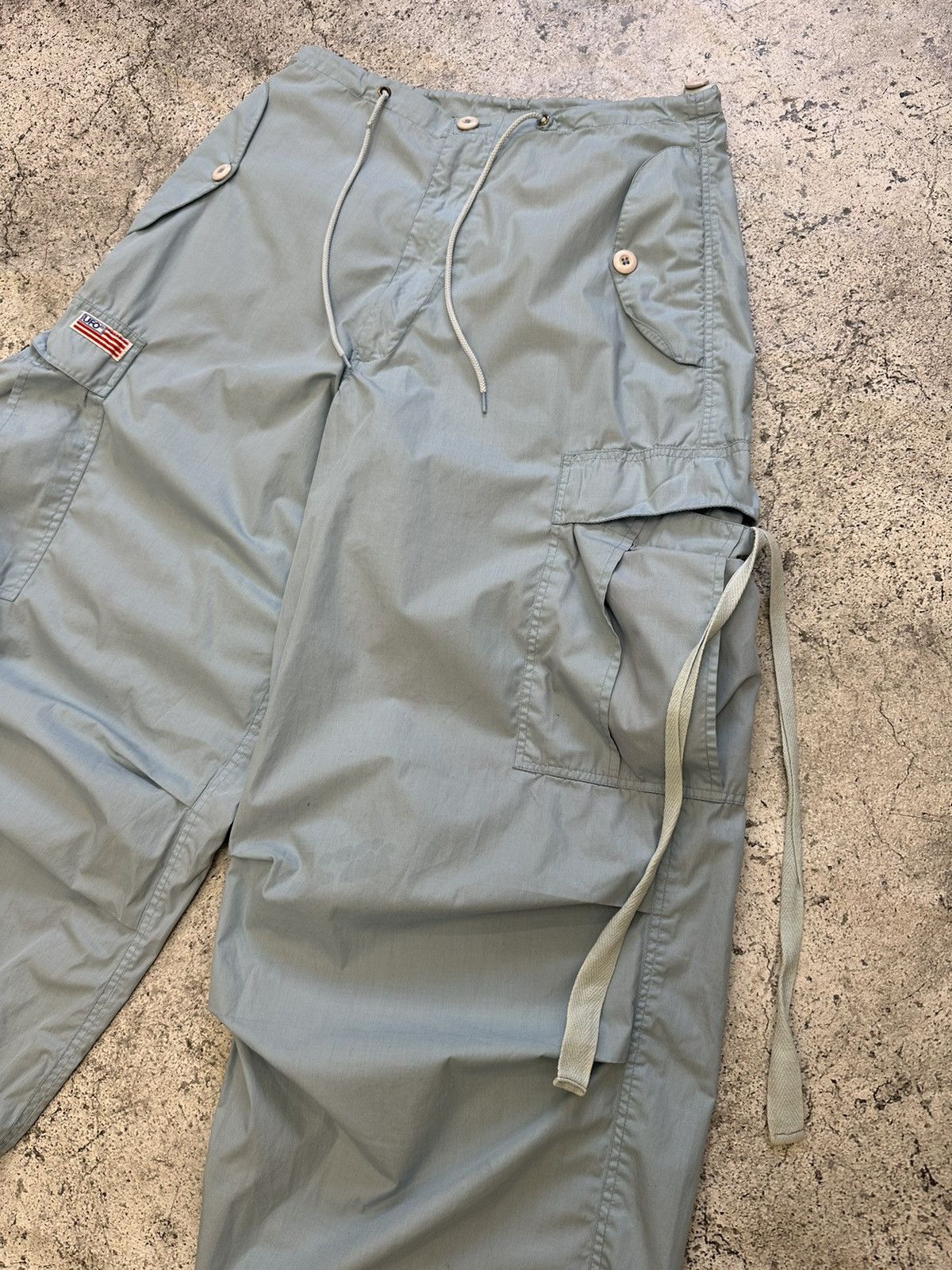 Japanese Brand UFO cargo parachute pants loose fit Size US 30 / EU 46 - 10 Thumbnail