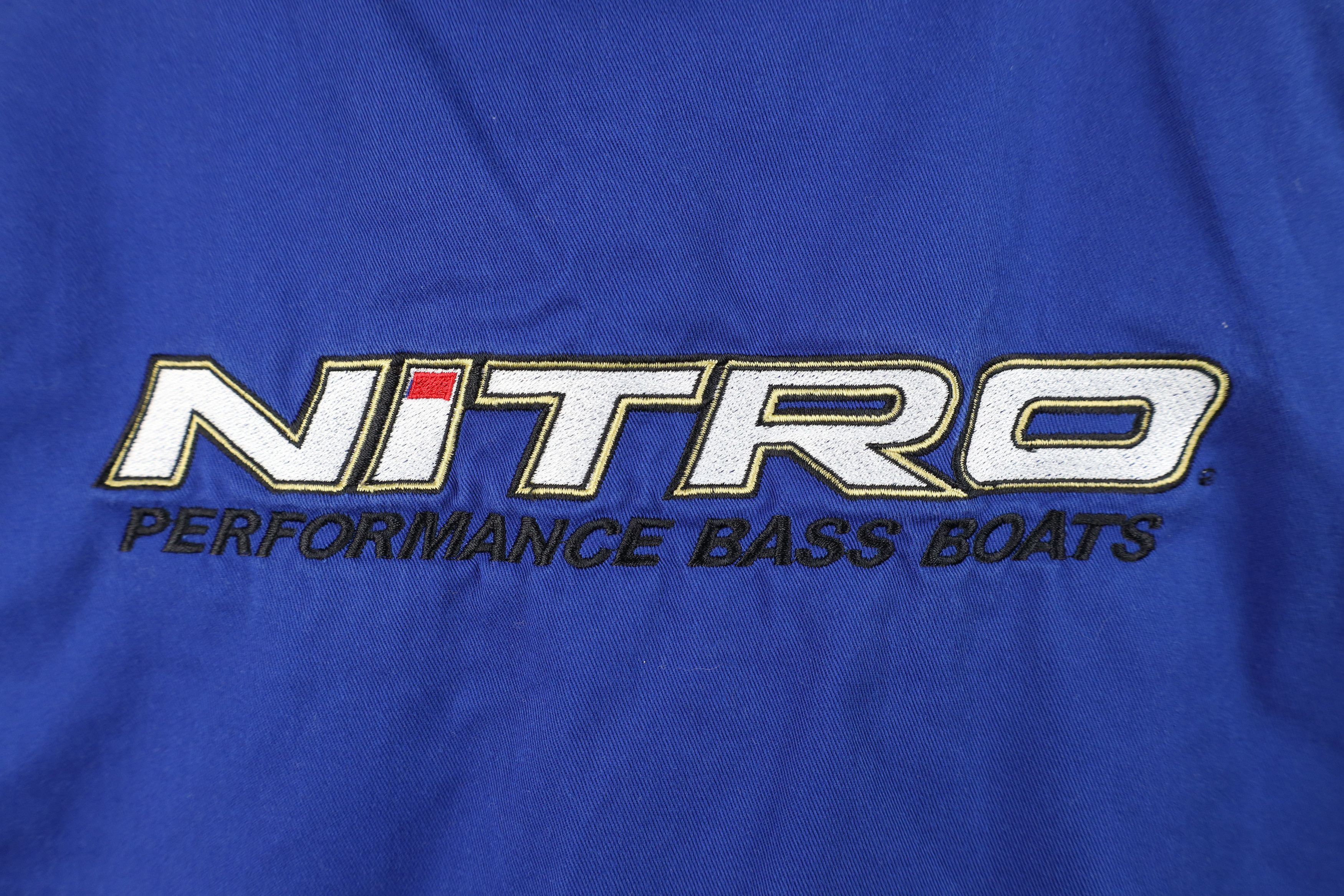 Vintage Nitro Performance Bass Boats Short Sleeve Button Down Shirt Size US S / EU 44-46 / 1 - 9 Thumbnail