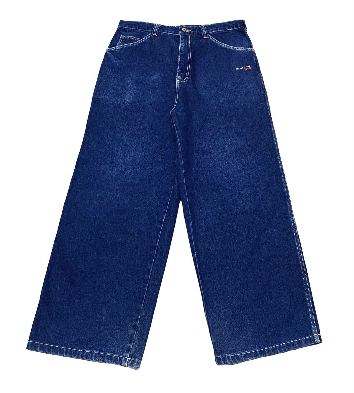 Rare Design Vintage Triple Soul Hip Hop Baggy Jeans 2000s