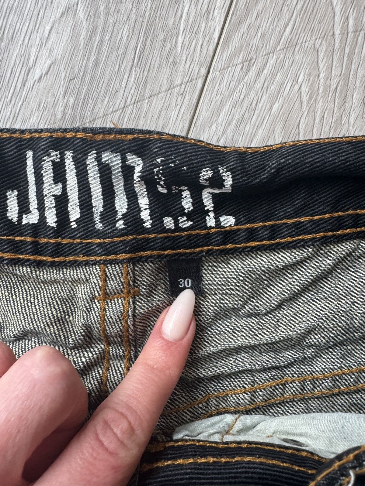 Designer × Japanese Brand × Vintage Vintage 2000’s Jam 52 Washed Denim Logo Straight Jeans Size US 30 / EU 46 - 6 Thumbnail