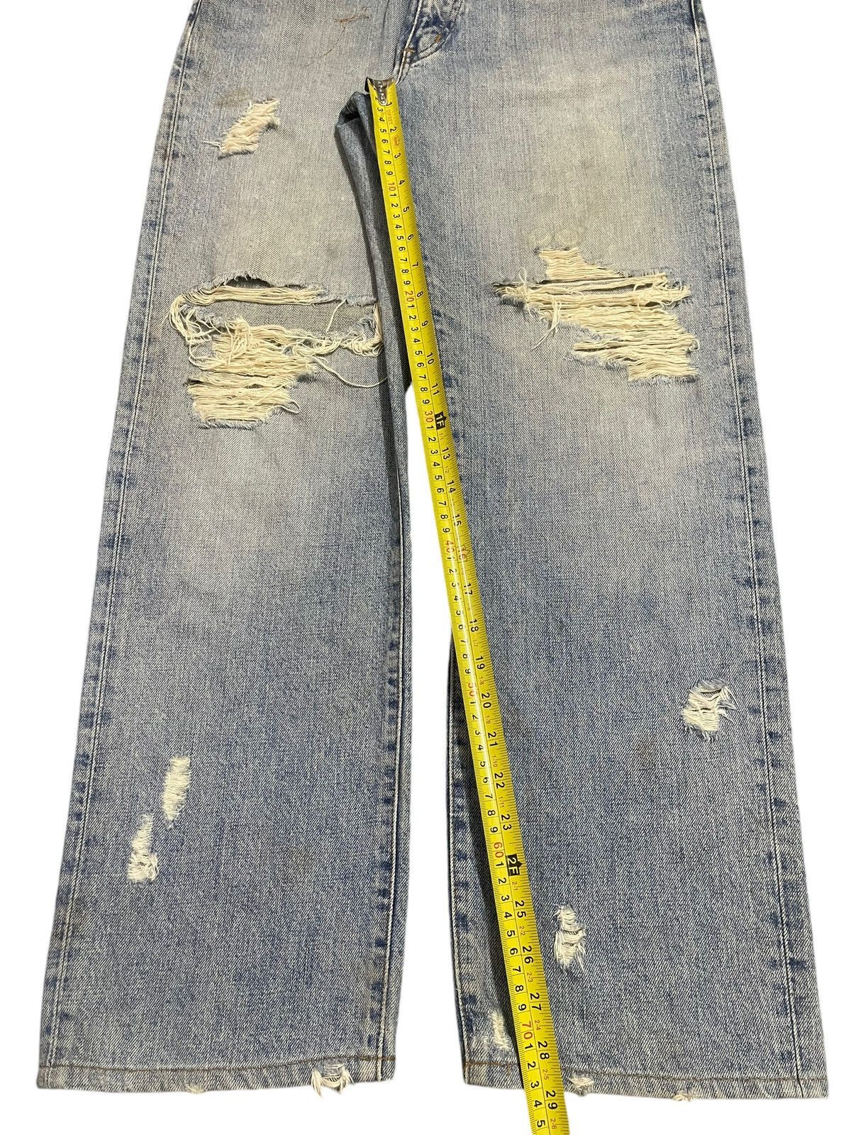 Edwin Vintage 90s Edwin Blue Faded Wash Distressed Baggy Jeans Size US 32 / EU 48 - 15 Thumbnail