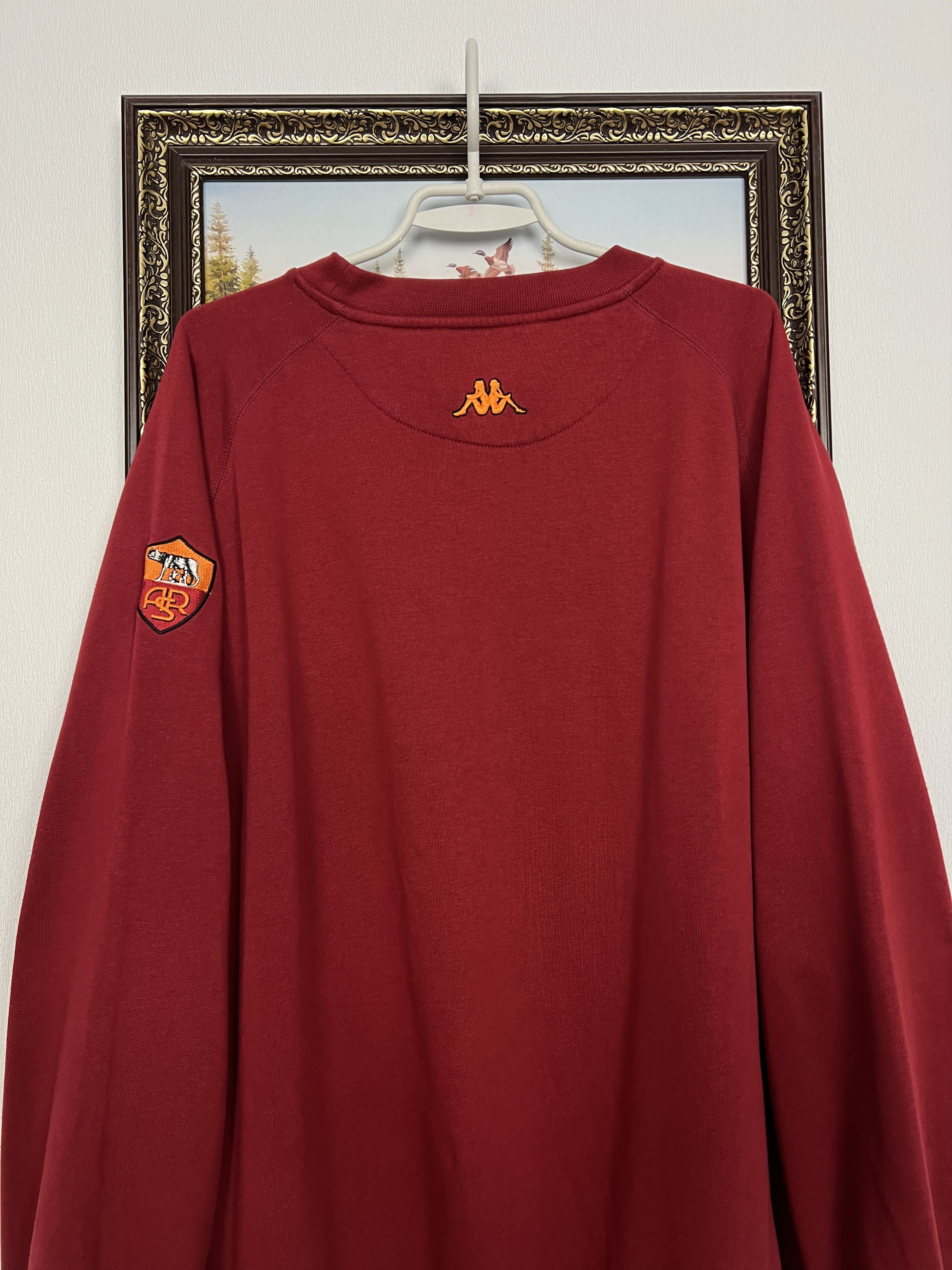 Kappa Vintage Roma Football Sweatshirt Red Soccer Crewneck Maglia Size US XXL / EU 58 / 5 - 8 Thumbnail