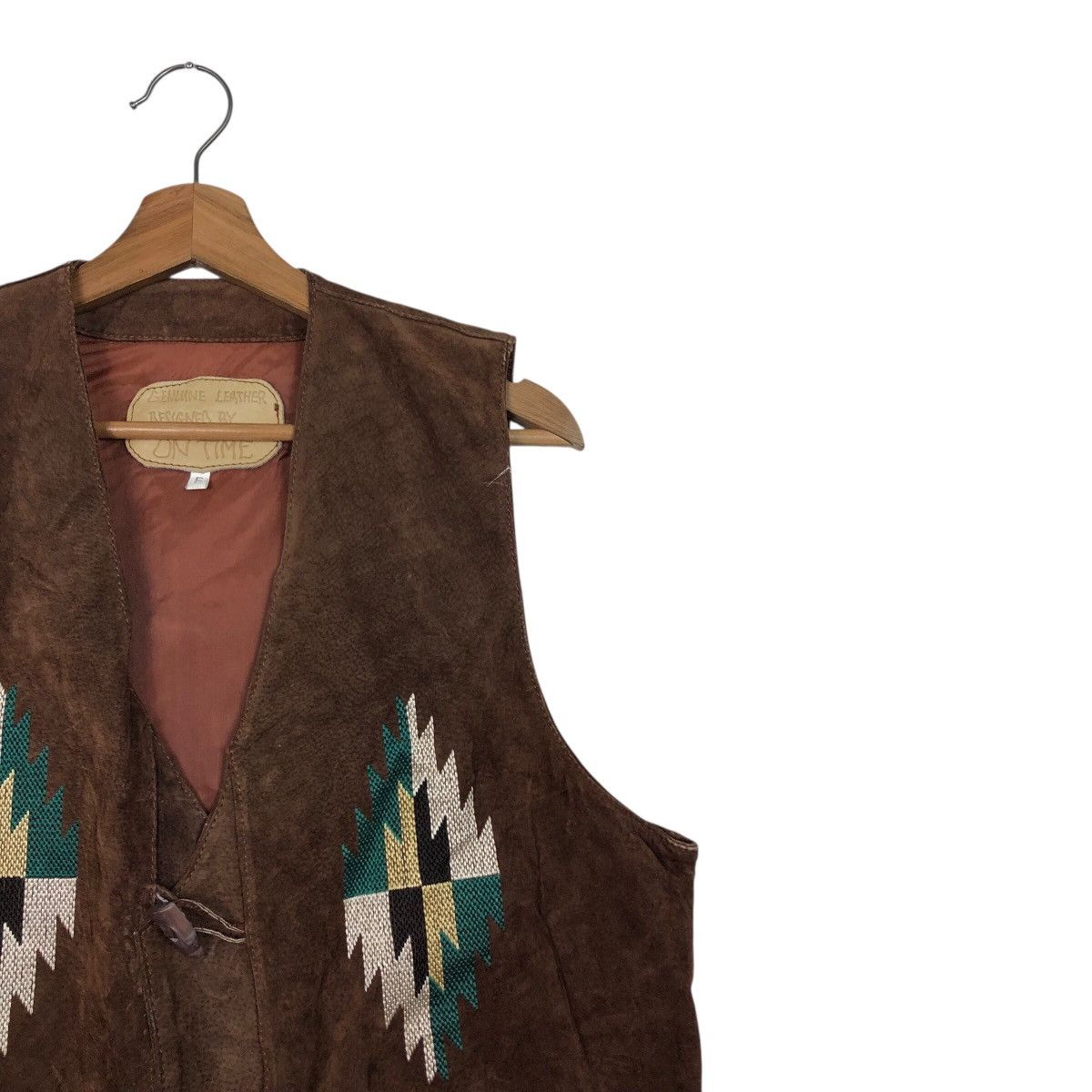 Japanese Brand Vintage Genuine Leather Vest Chimayo Design Toyo Enterprise Size US M / EU 48-50 / 2 - 7 Thumbnail