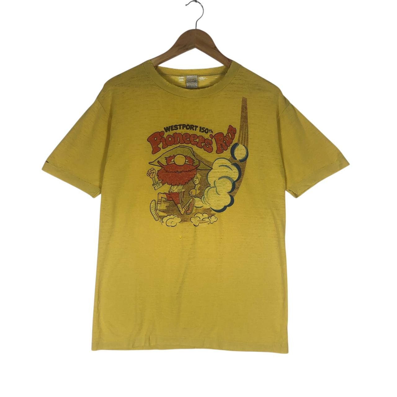 Vintage Vintage Westport 150th Pioneers Run Sportwear T-Shirt Size US M / EU 48-50 / 2 - 1 Thumbnail