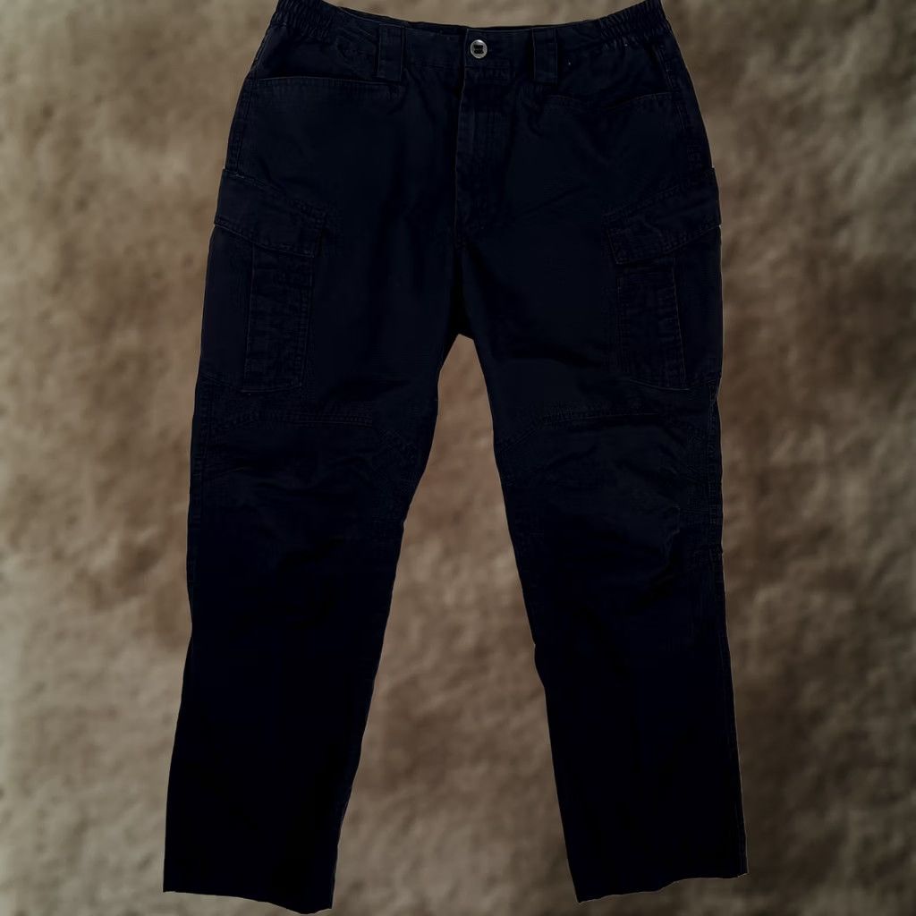 Vintage Free Soldier Mens Pants Black Cargo 34x30 Relaxed Fit Ripstop Pocket Utility Workwear Outdoor Size US 34 / EU 50 - 1 Thumbnail