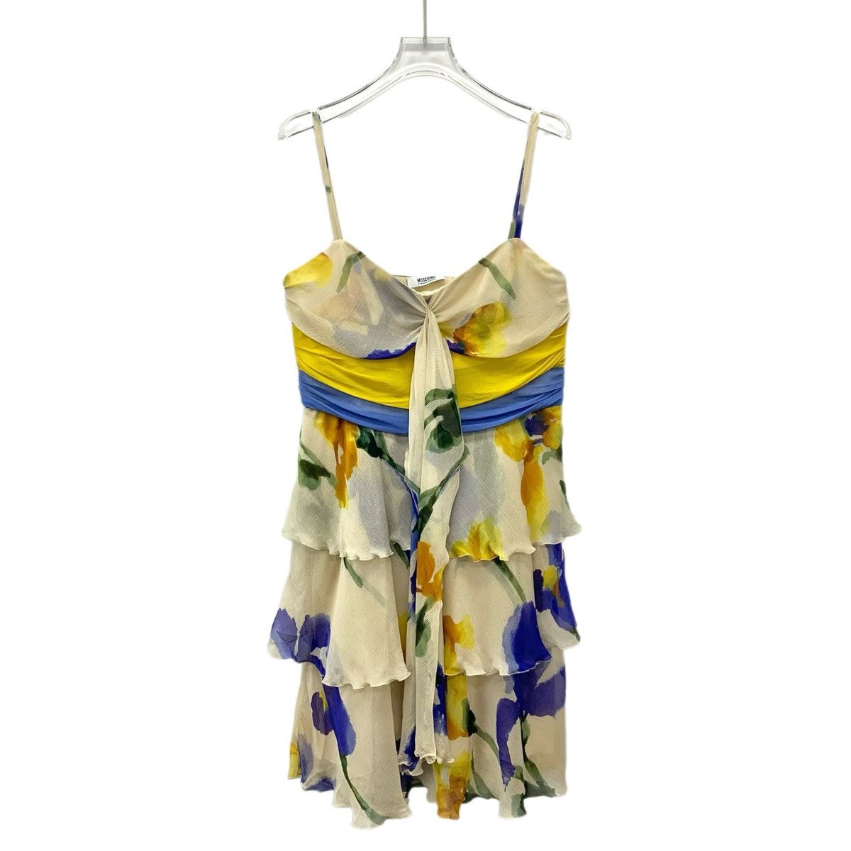 Moschino Moschino Floral Print Mulberry Silk Camisole Dress K26WX Size M / US 6-8 / IT 42-44 - 1 Thumbnail
