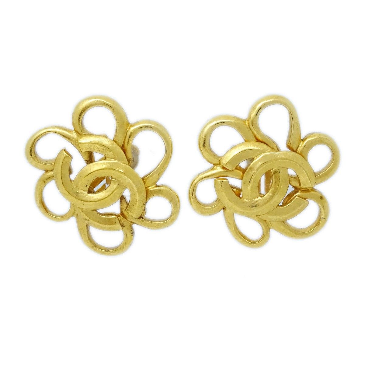 Chanel Chanel Vintage CC Flower Clip-On Metal Size ONE SIZE - 1 Thumbnail