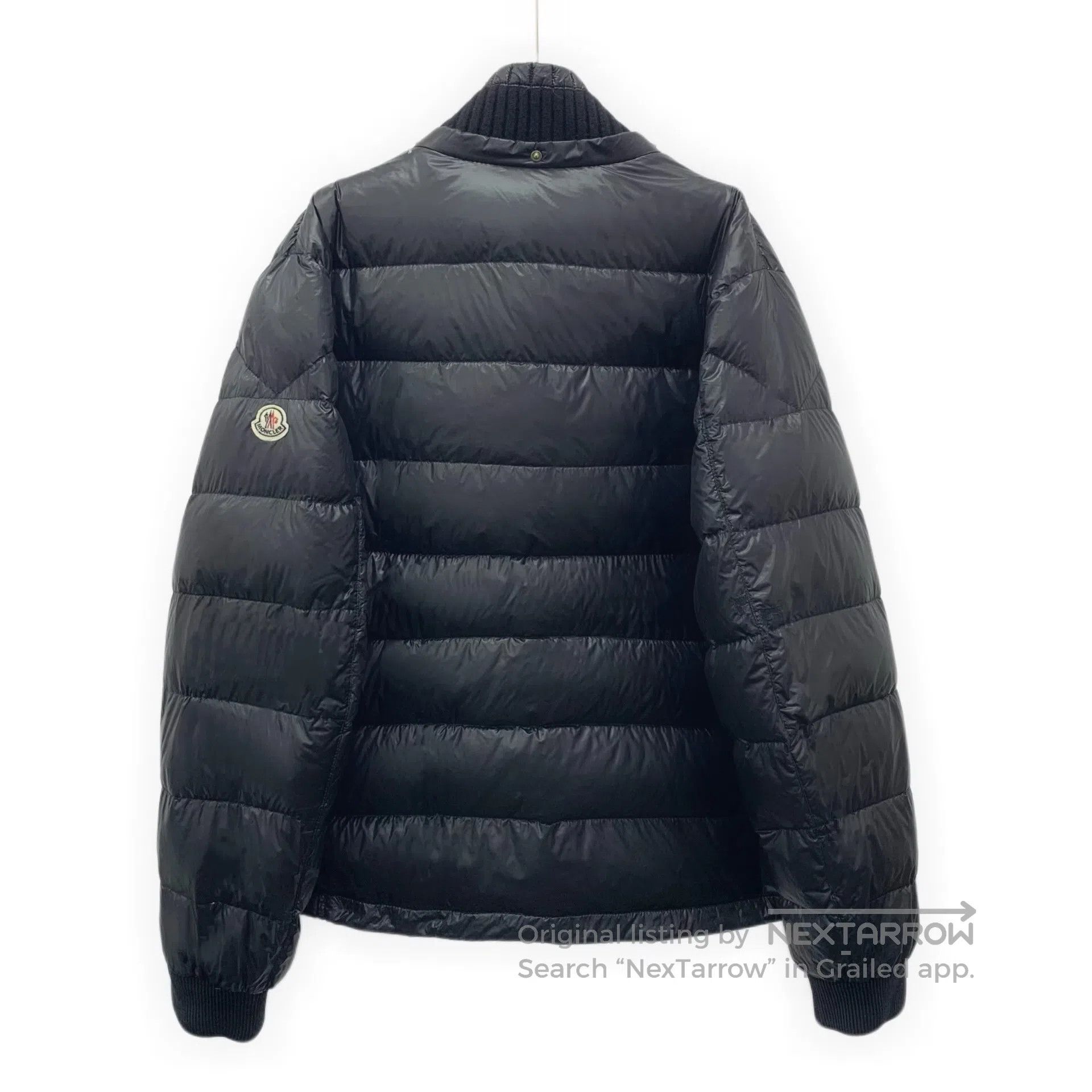 Moncler Moncler size 7 Black Logo Patch Collar Zipper Long Sleeve Size US M / EU 48-50 / 2 - 2 Thumbnail