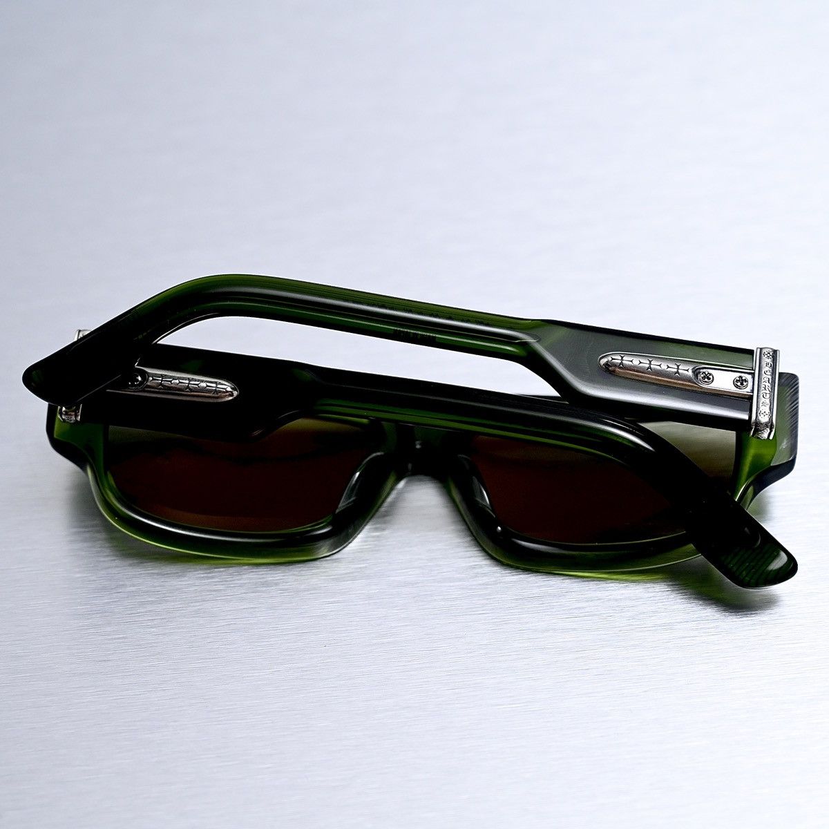 Chrome Hearts CHROME HEARTS GIRTH QUAKE DARK OLIVE SUNGLASSES Size ONE SIZE - 10 Thumbnail