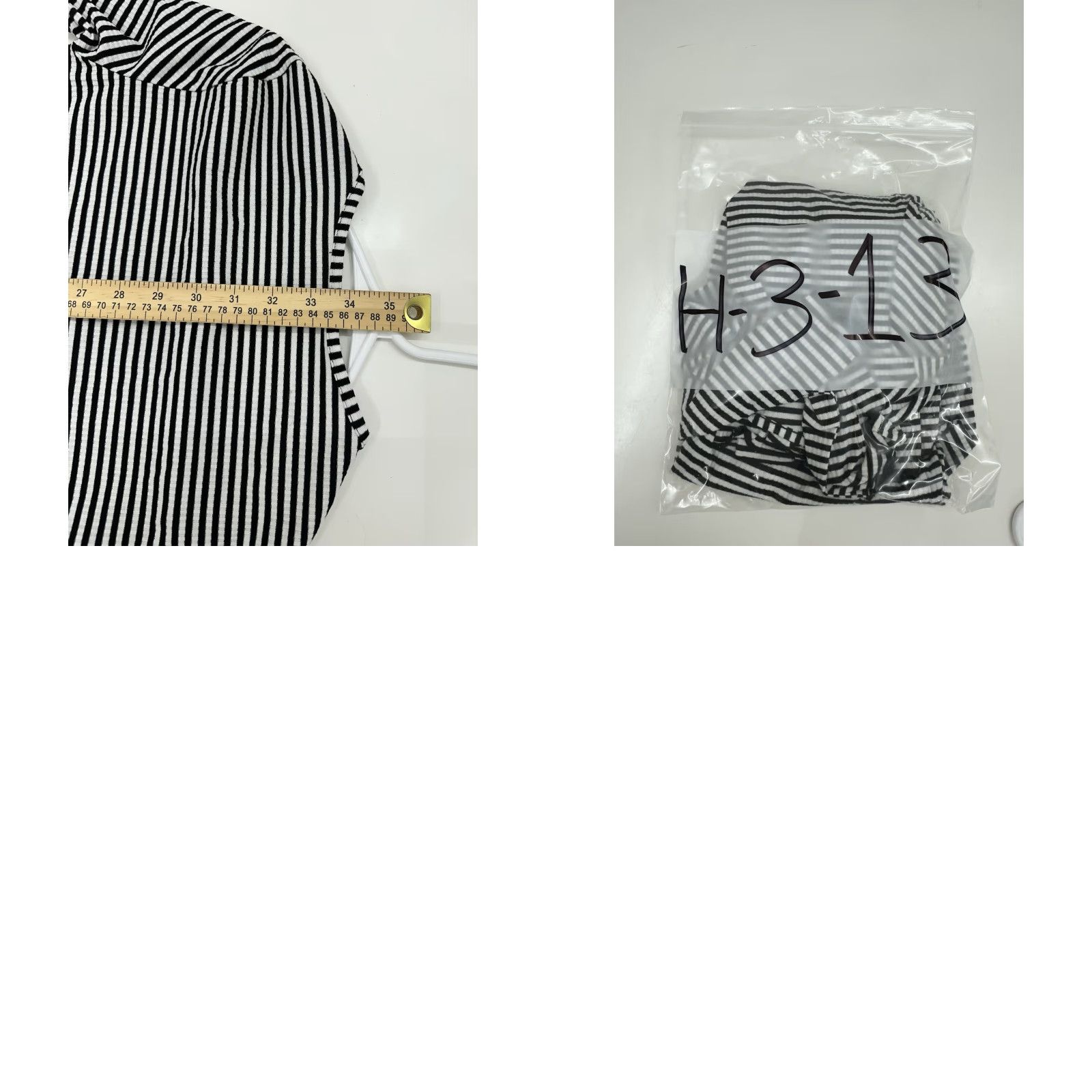 H&M Divided by H&M Womens Dress Size 8 Black and White Striped Long Sleeve Shirt Dress Knee Length Womens Size M / US 6-8 / IT 42-44 - 8 Thumbnail
