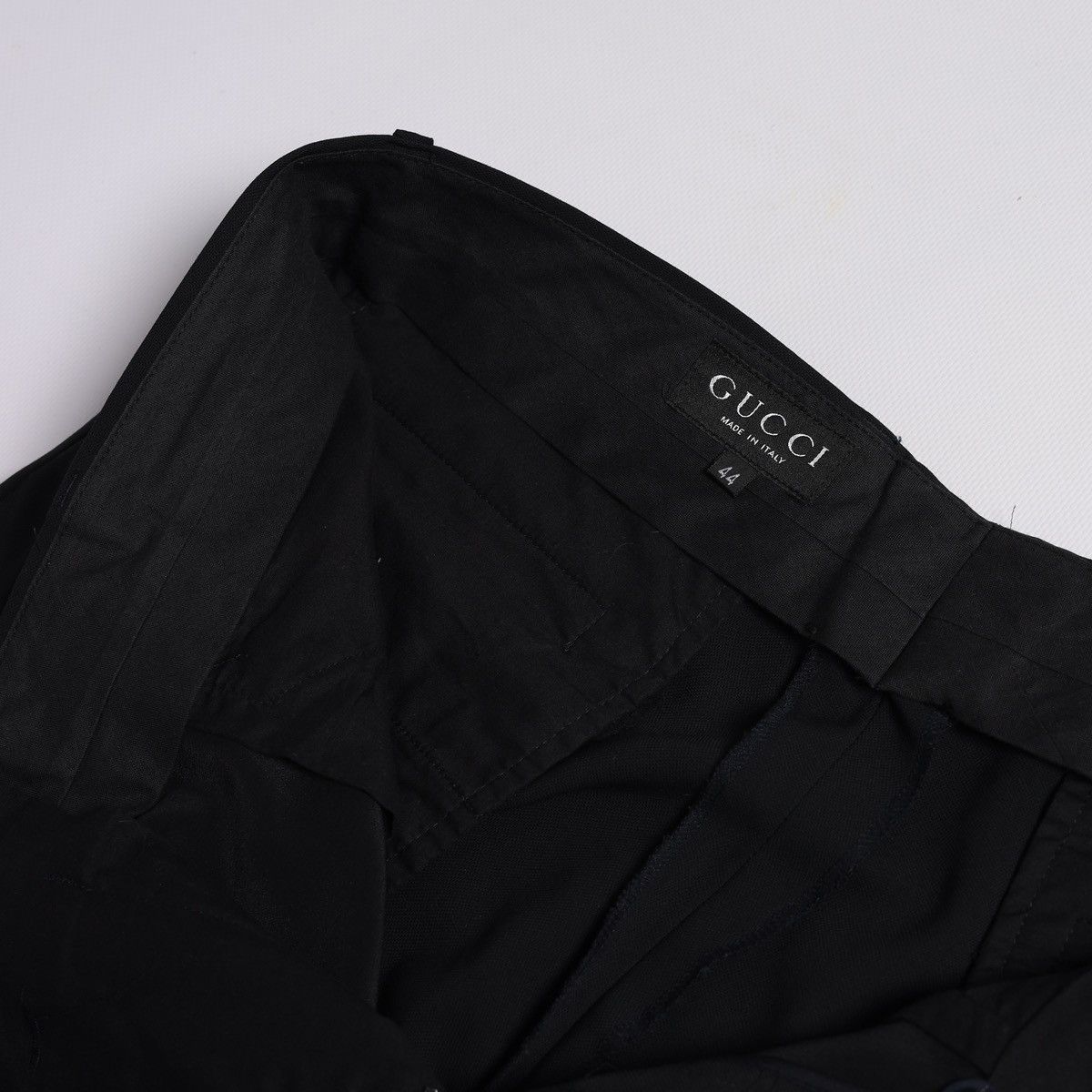 Gucci Gucci Dark Navy Suit Trousers Wool Tailored Pants Vintage Size US 31 - 9 Thumbnail