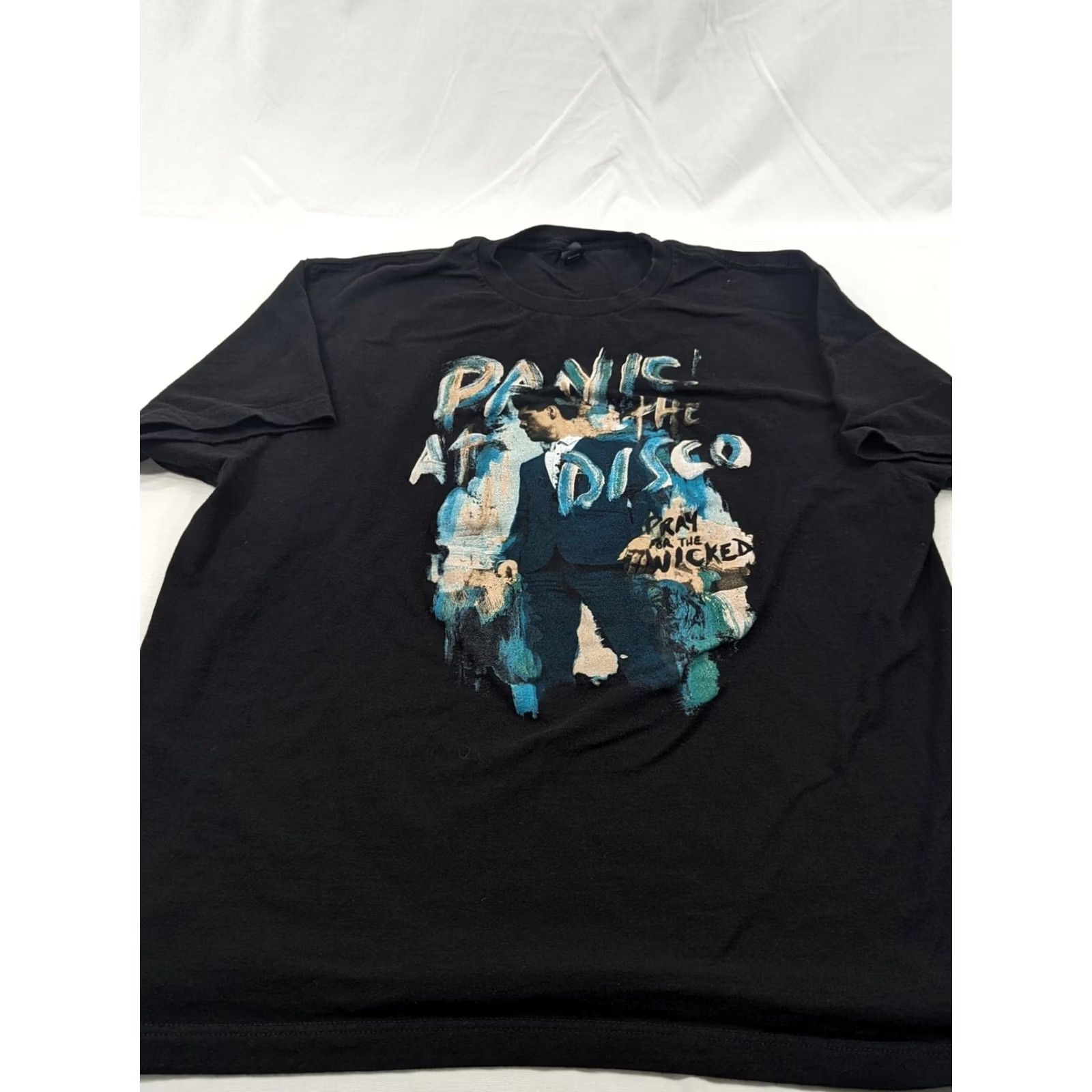 Tultex Panic At The Disco T-Shirt Black Short Sleeve XL Tultex Crew Neck Logo Size US XL / EU 56 / 4 - 3 Thumbnail