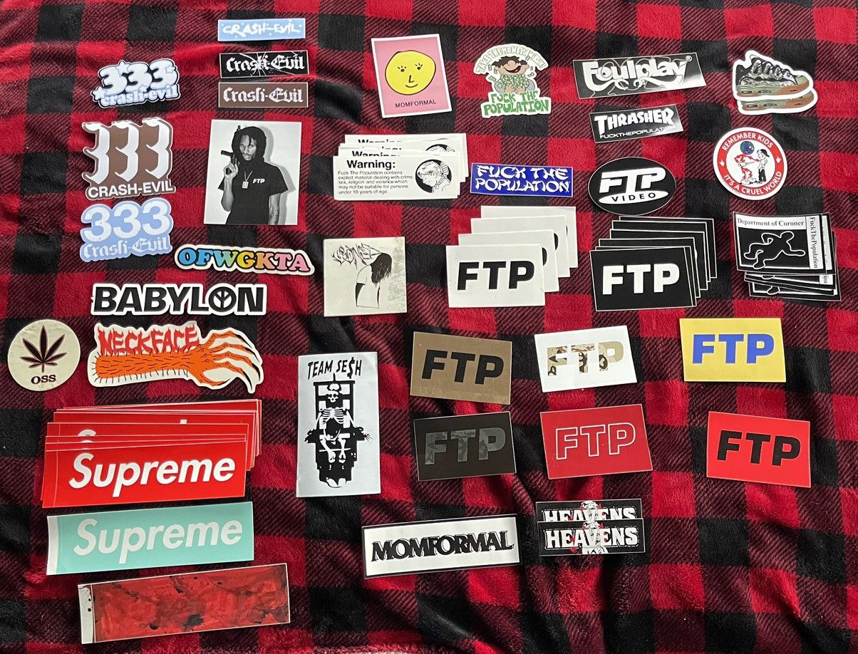 Fuck The Population FTP STICKER LOT Size ONE SIZE - 1 Thumbnail