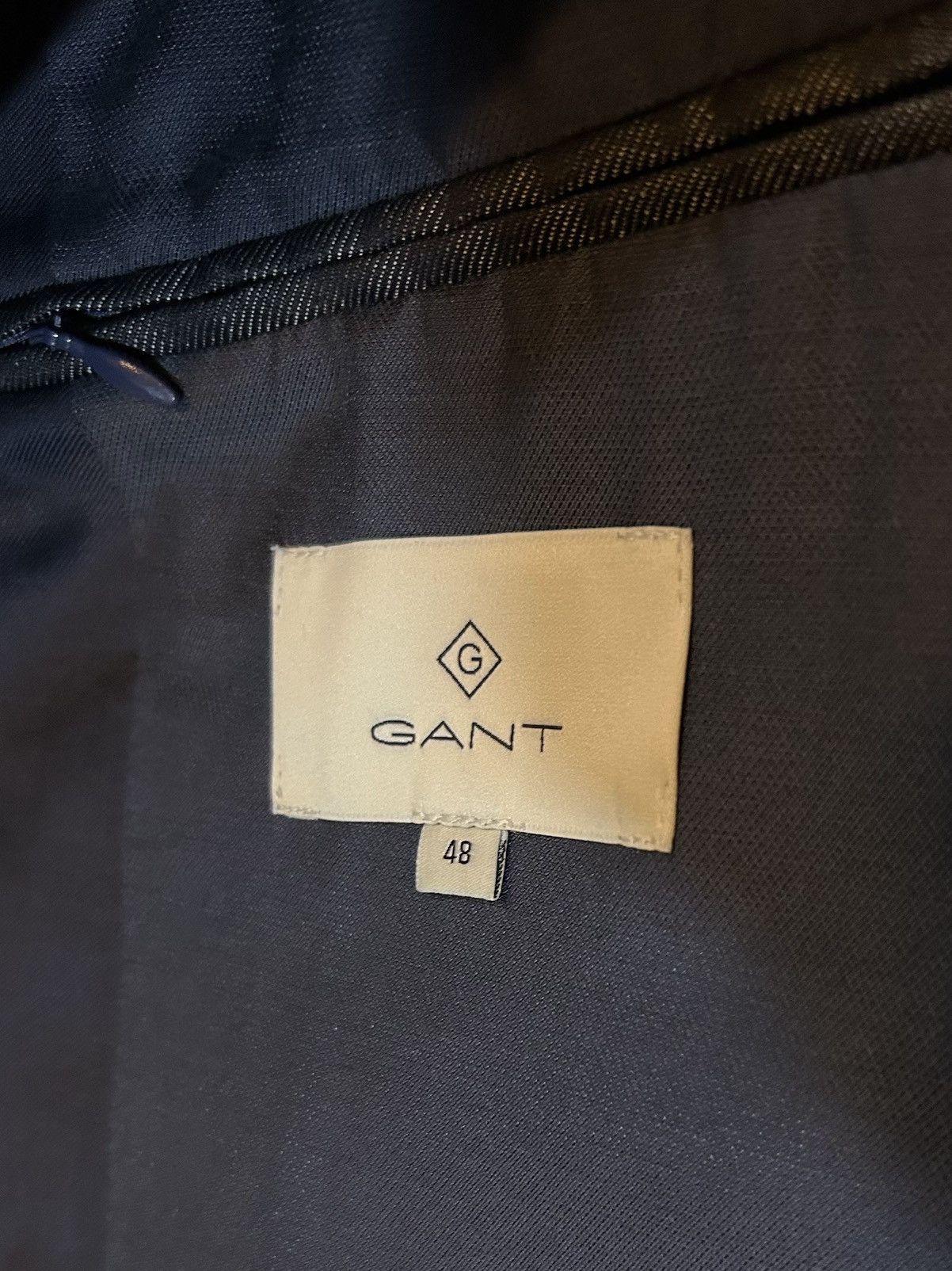 Gant Gant Navy Blue Sport Coat Wool Blazer Men’s Suit Jacket Size 38S - 6 Thumbnail