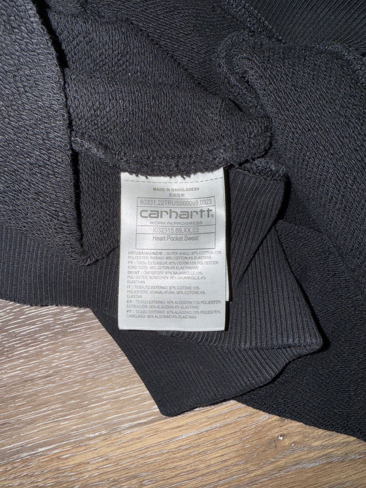 Carhartt Wip Black Carhartt WIP crewneck Size US L / EU 52-54 / 3 - 4 Thumbnail