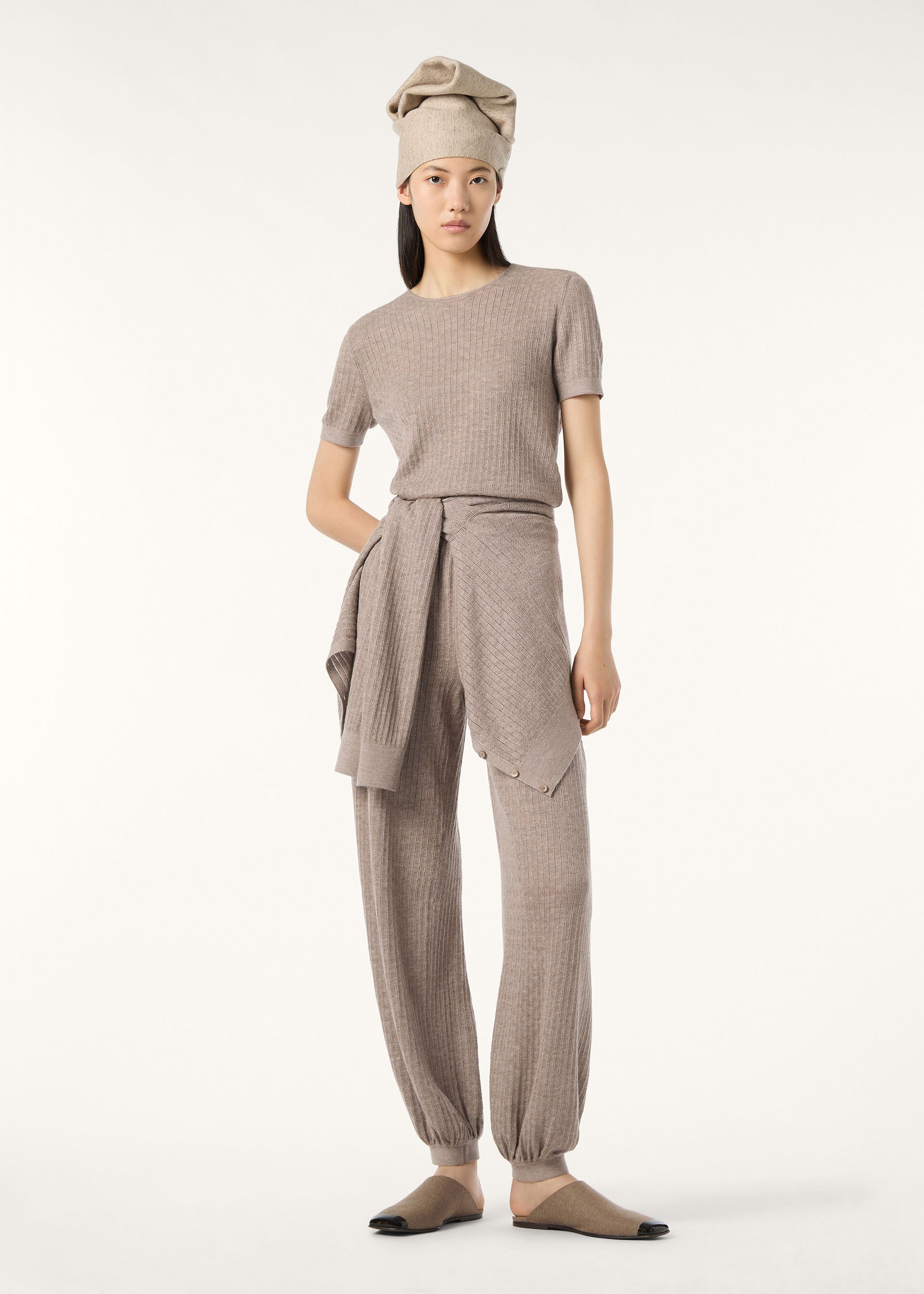 Loro Piana os11x0326 FAQ4548 Maple Crewneck Sweater in Cord Melange Size S / US 4 / IT 40 - 2 Thumbnail