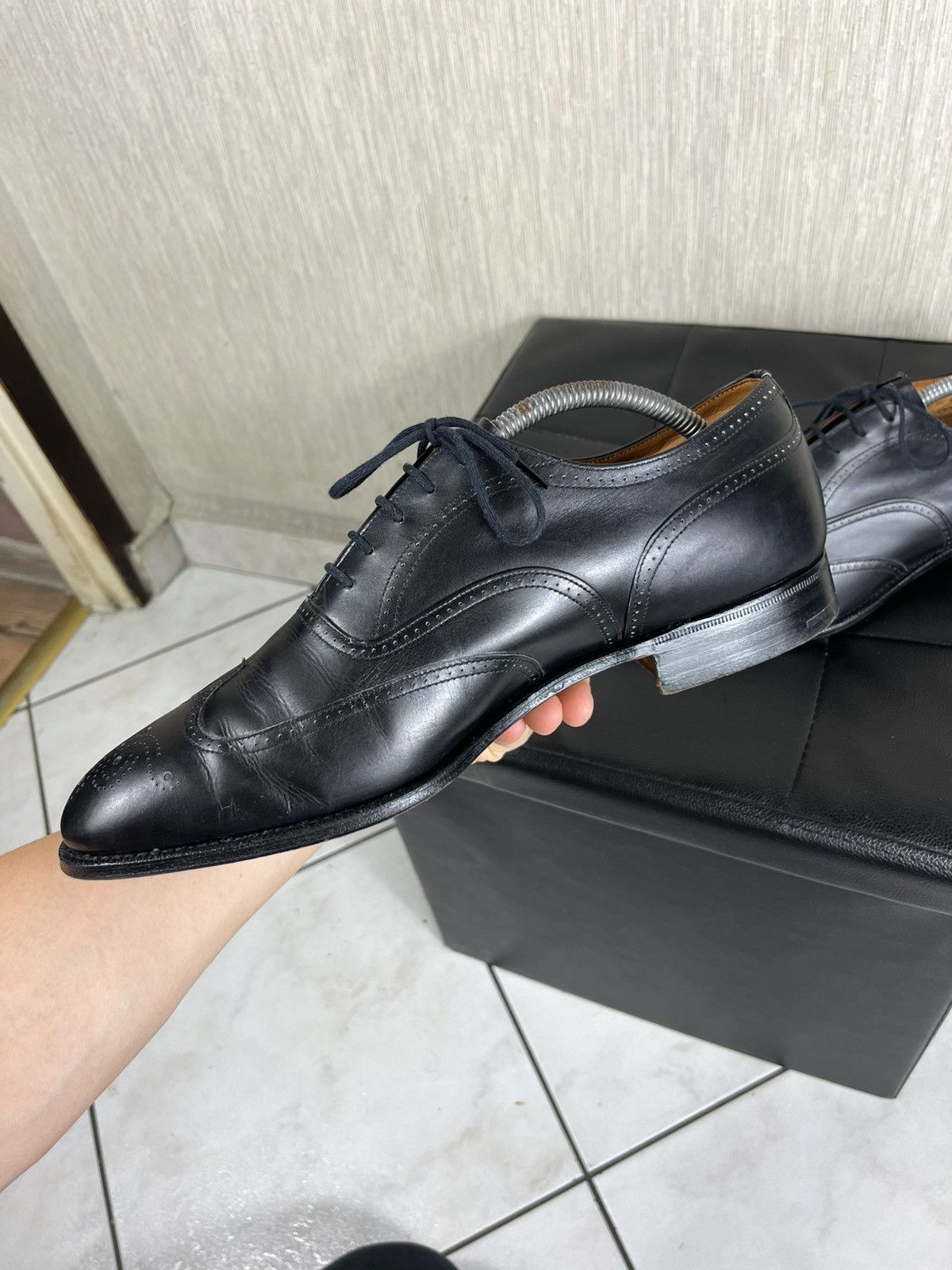 Church's × Vintage Vintage Church’s oxford brogues bordeaux leather shoes Size US 11.5 / EU 44-45 - 10 Thumbnail