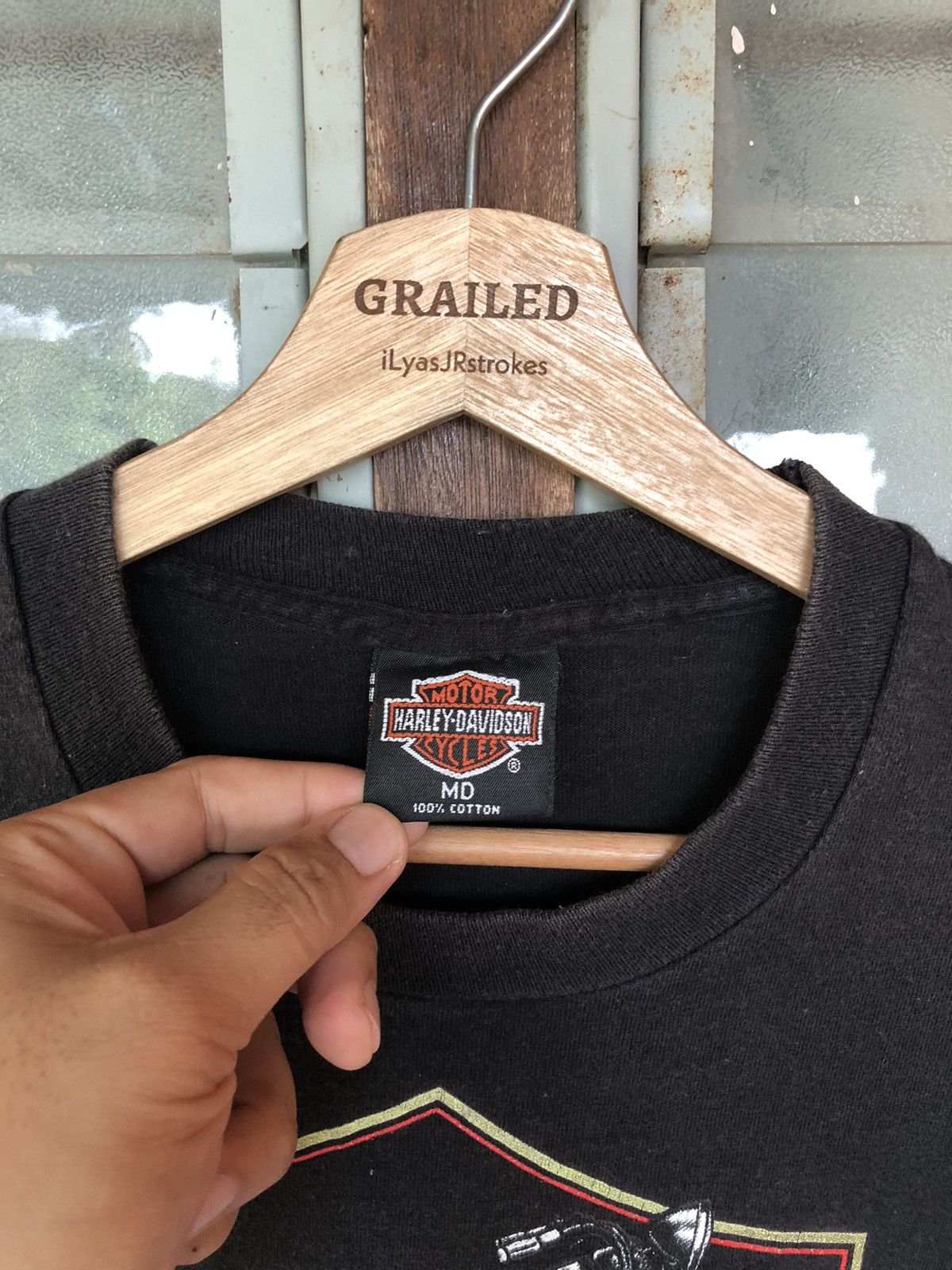 Harley Davidson Vintage 90’s Harley Davidson Knucklehead Rare Shirt Tee Size US M / EU 48-50 / 2 - 16 Thumbnail