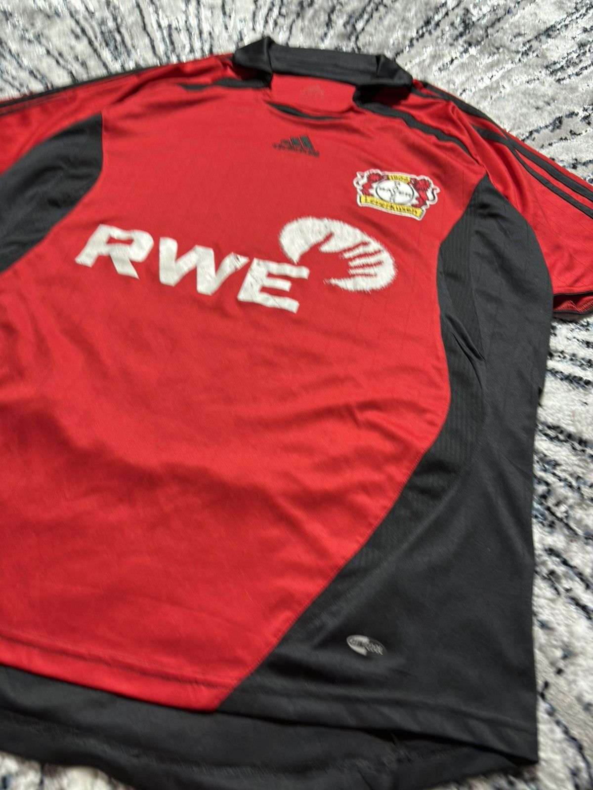 Adidas 00s Vintage Bayer Leverkusen 2006 Home Kit Jersey Blokecore Size US L / EU 52-54 / 3 - 5 Thumbnail