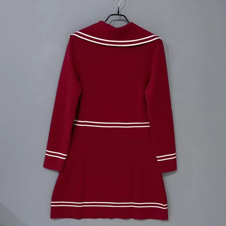 Gucci Gucci Red horse buckle wool knitted dress 2503-Nextarrow Size M / US 6-8 / IT 42-44 - 3 Thumbnail
