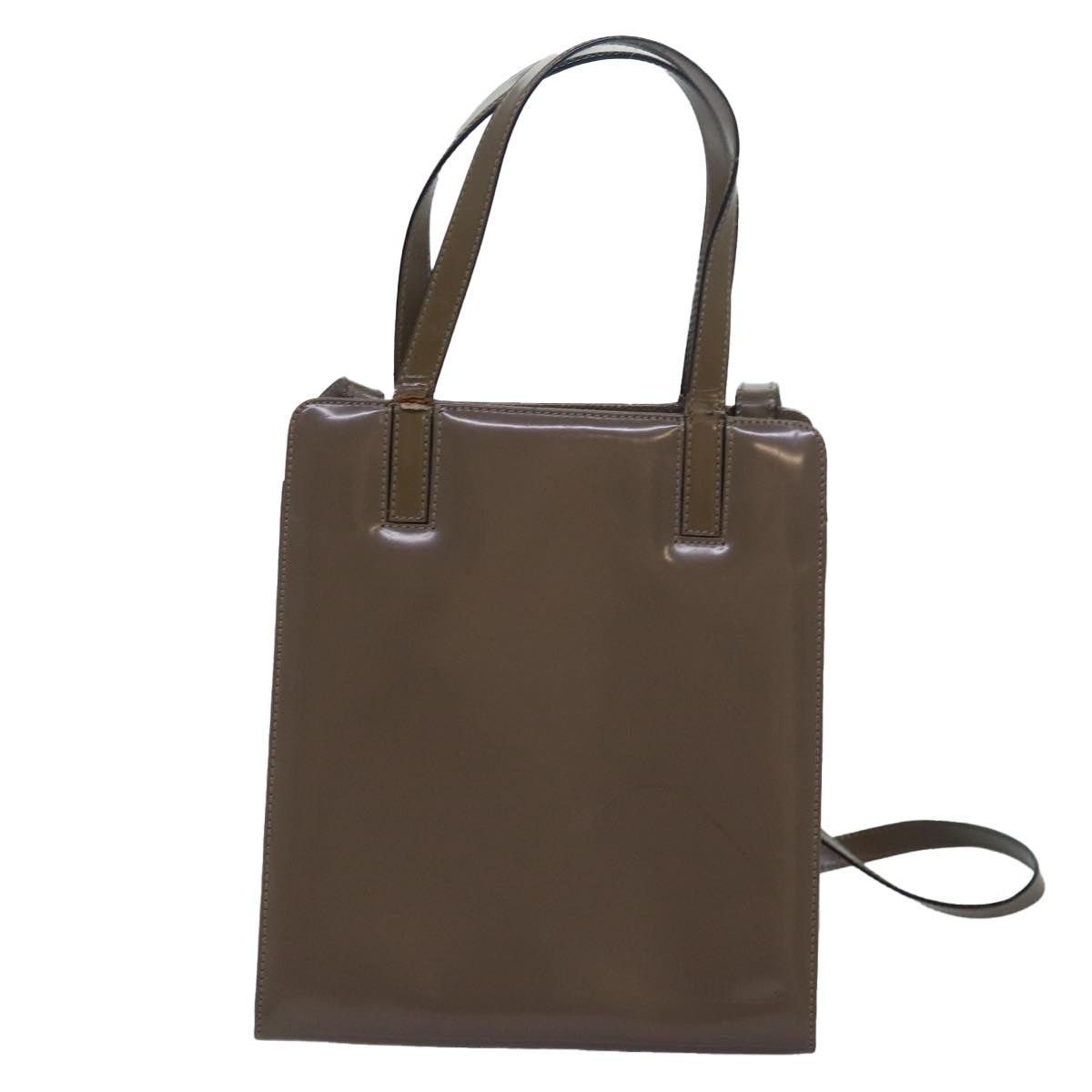 Salvatore Ferragamo Salvatore Ferragamo Gancini Hand Bag Enamel Gray Size ONE SIZE - 2 Thumbnail