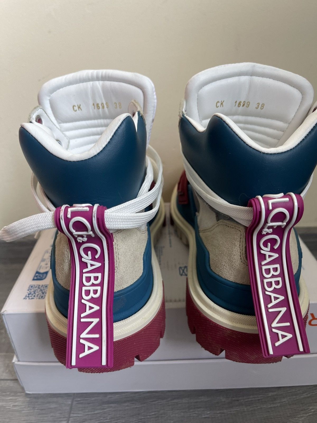 Dolce & Gabbana Dolce & Gabbana high-tops trainers boots Size US 5.5 / EU 38 - 12 Thumbnail