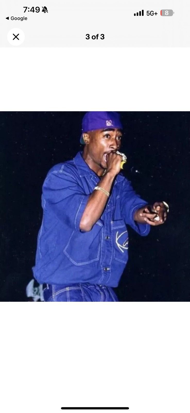 Karl Kani × Makaveli Vintage Karl Kani Jeans Button-up Jean Denim Jacket Tupac Size US L / EU 52-54 / 3 - 11 Thumbnail