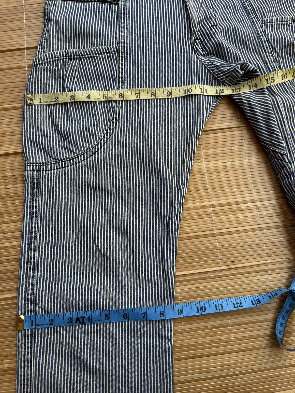 Le Grande Bleu (L.G.B.) Vtg 291295 homme hickory striped pants Size US 34 / EU 50 - 13 Thumbnail