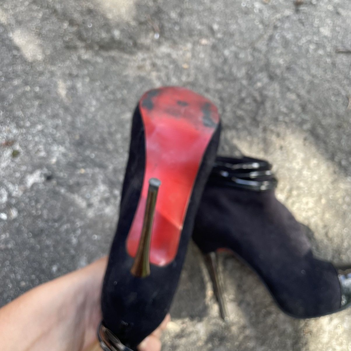 Vintage Like Christian Louboutin Heels old shoes red cyber goth alt Size US 6 / IT 36 - 4 Thumbnail
