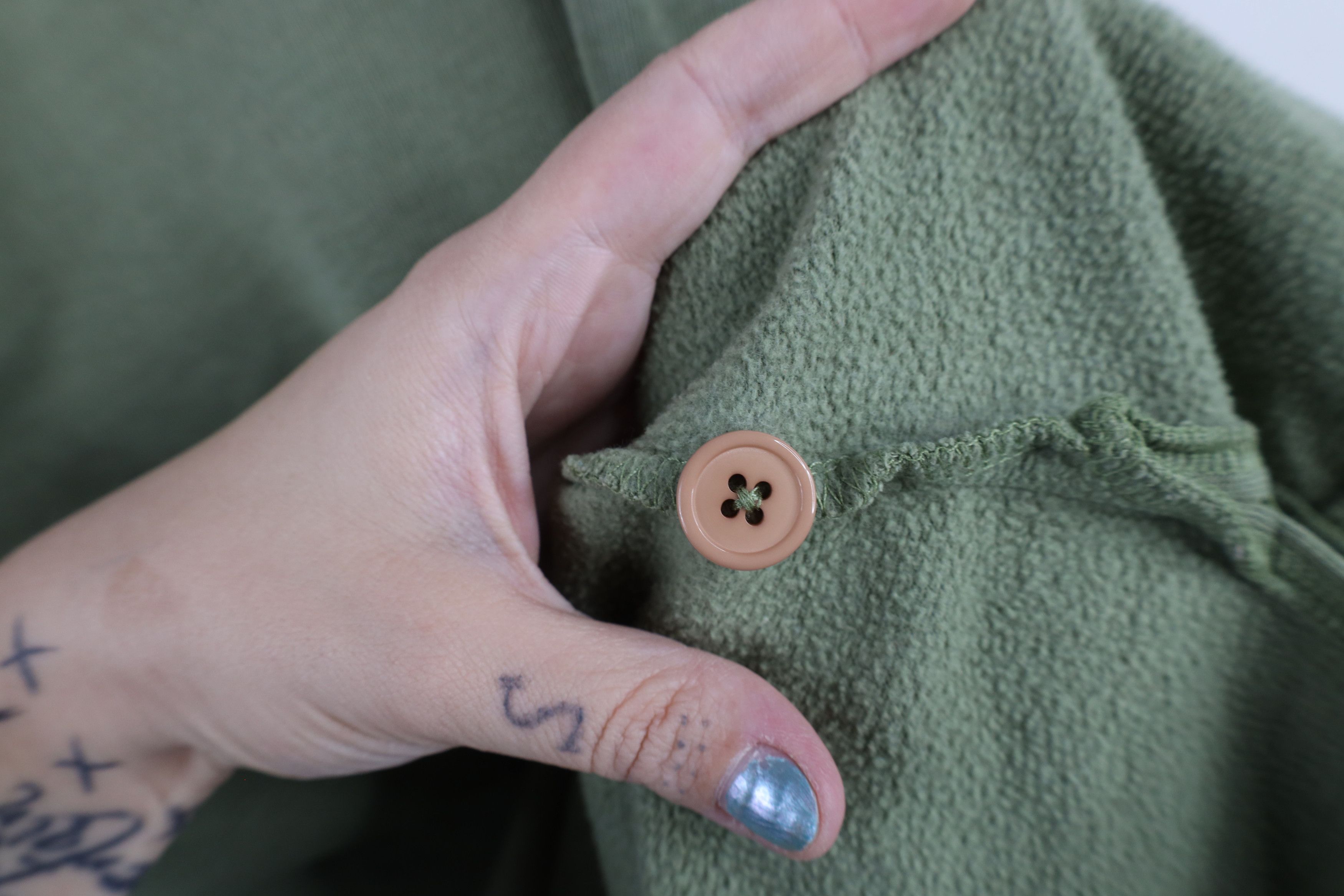 Vintage Vintage 90s Streetwear Velour Collared Pullover Sweatshirt Size XXL / US 16-18 / IT 52-54 - 6 Thumbnail