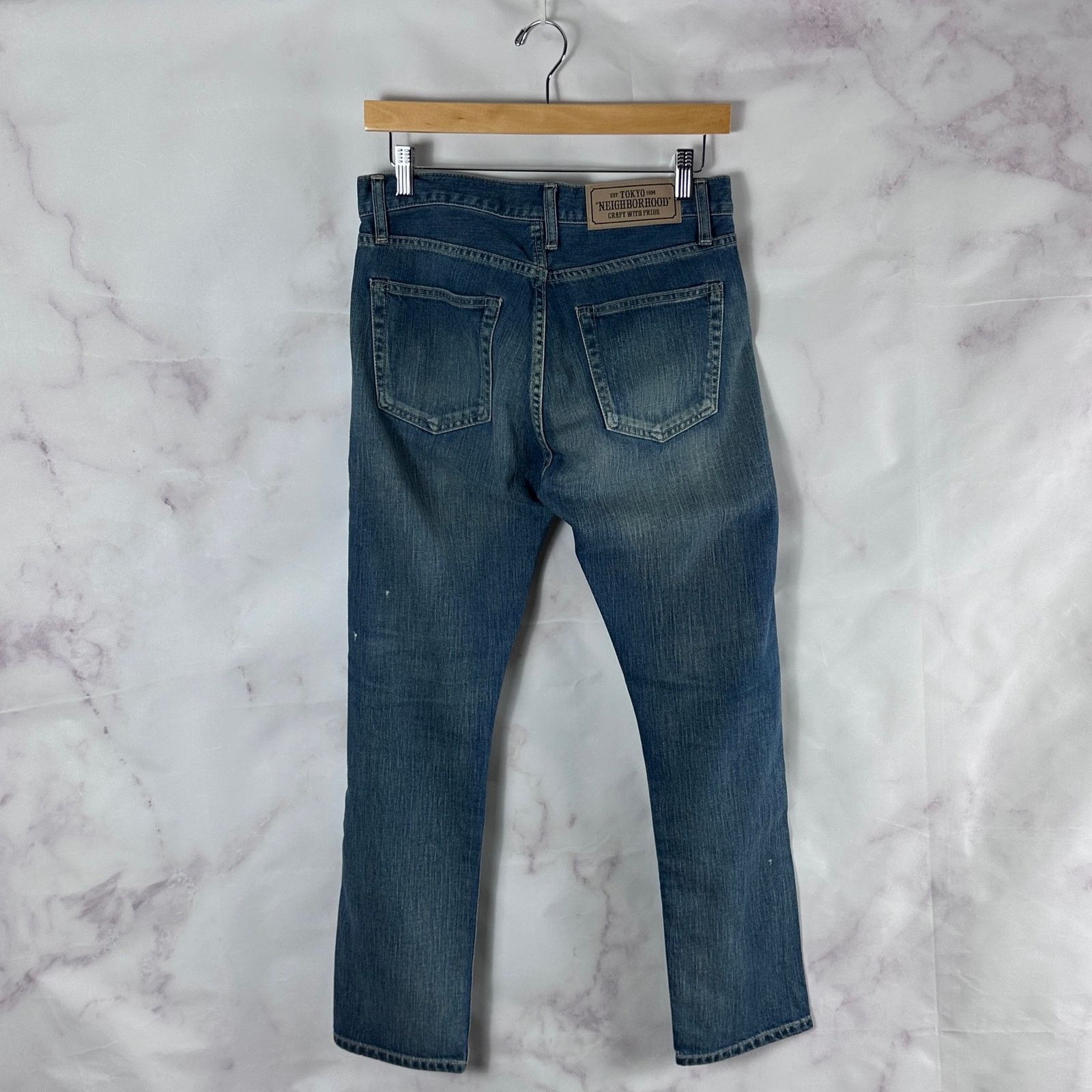 Neighborhood Distressed Slim Blue Japanese Denim Size US 30 / EU 46 - 6 Thumbnail