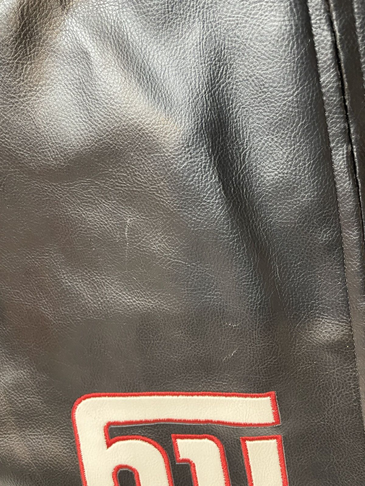 G-III New York Giants Faux Leather Bomber NFL Jacket 2XL *Flaw Size US XXL / EU 58 / 5 - 7 Thumbnail
