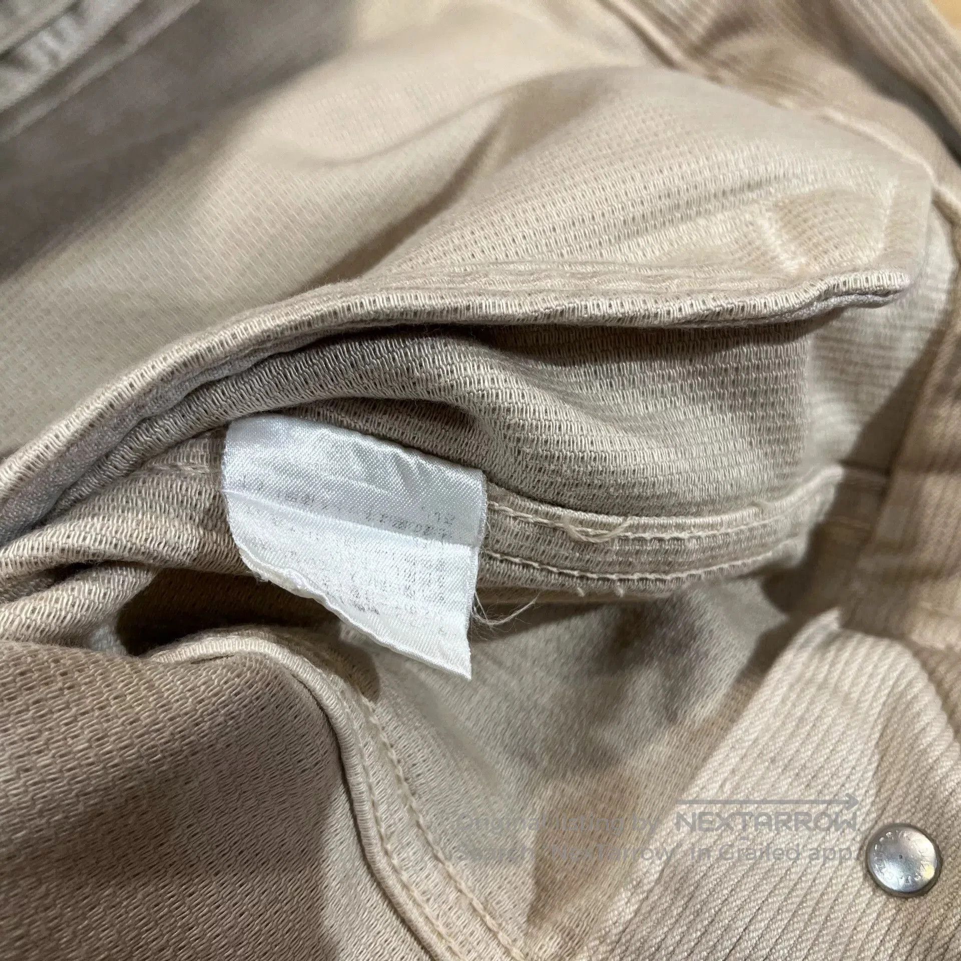 Japanese Brand beige utility work vest with pockets. Size US L / EU 52-54 / 3 - 5 Thumbnail