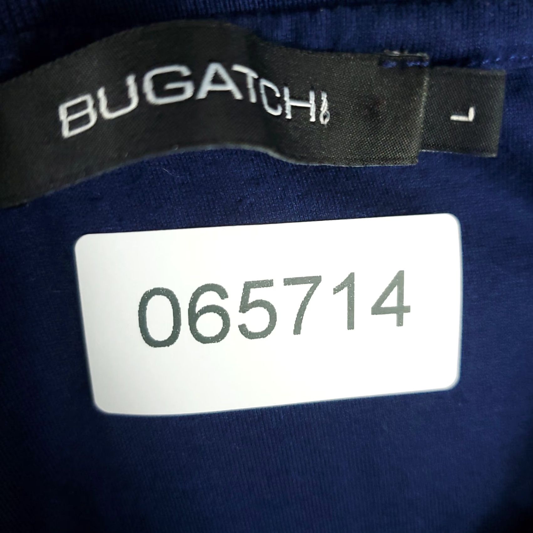 BUGATCHI BUGATCHI Polo Shirt Mens L Blue Geometric Casual Short Sleeve Shirt Mens Size US L / EU 52-54 / 3 - 6 Thumbnail