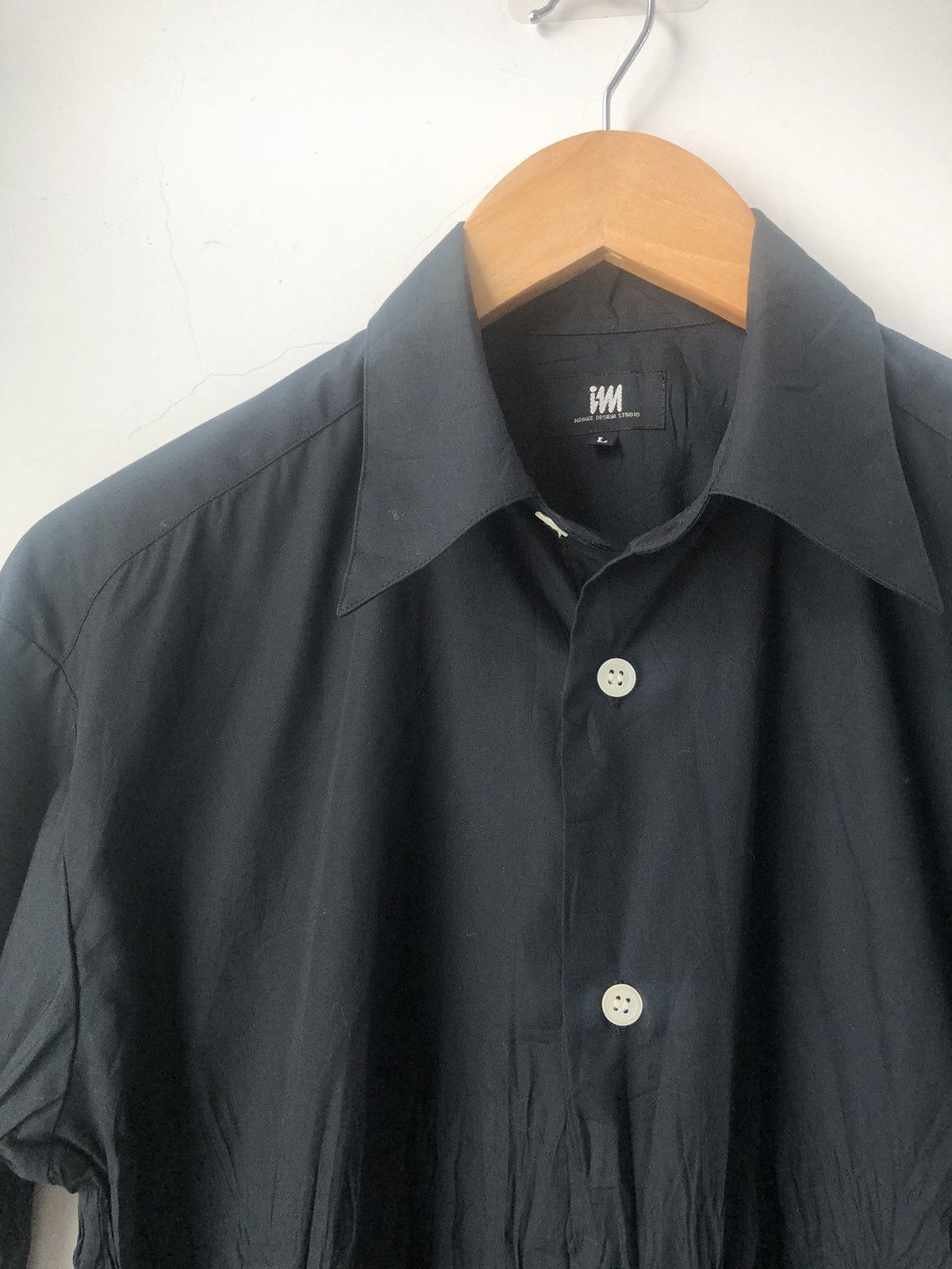 Homme Plisse Issey Miyake × Issey Miyake Pleated black shirt Size US L / EU 52-54 / 3 - 2 Thumbnail