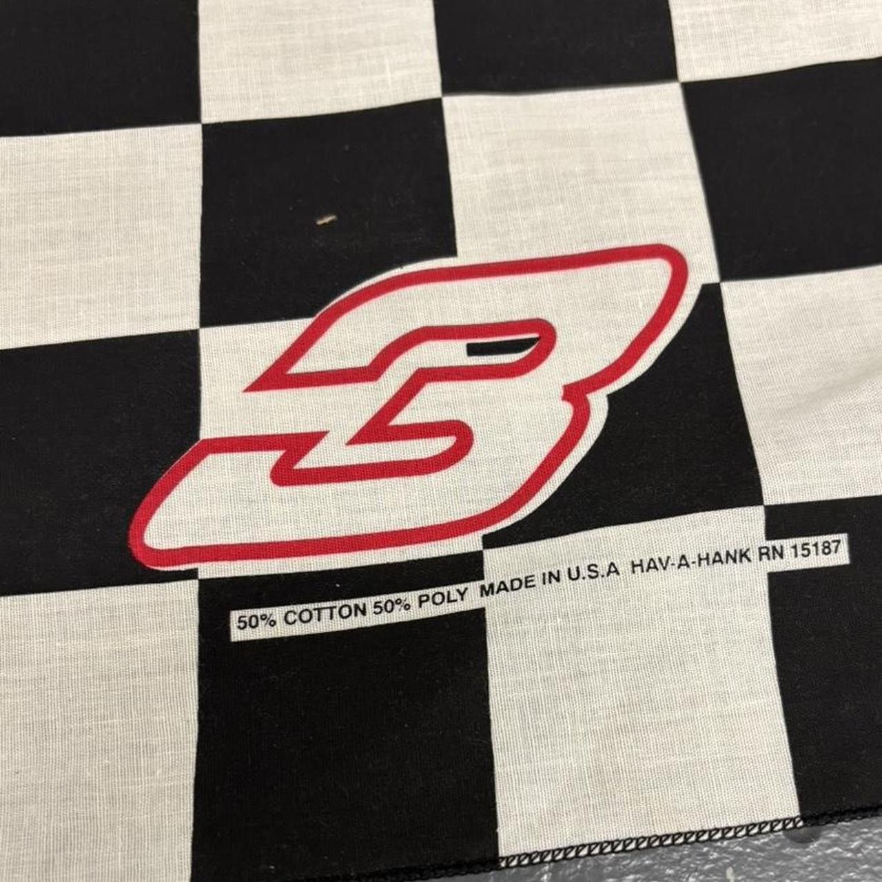 NASCAR Vintage Dale Earnhardt Jr. NASCAR checkered flag bandana Size ONE SIZE - 4 Thumbnail
