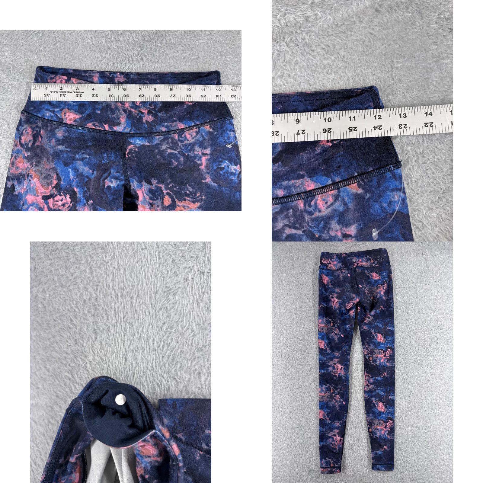Lululemon Lululemon Wunder Under Pant Blue Pink Moody Mirage Bark Berry Deep Navy 31.5" W5F34S Womens Pants 4 Lukulemon irrelevant Size 27" / US 4 / IT 40 - 8 Thumbnail