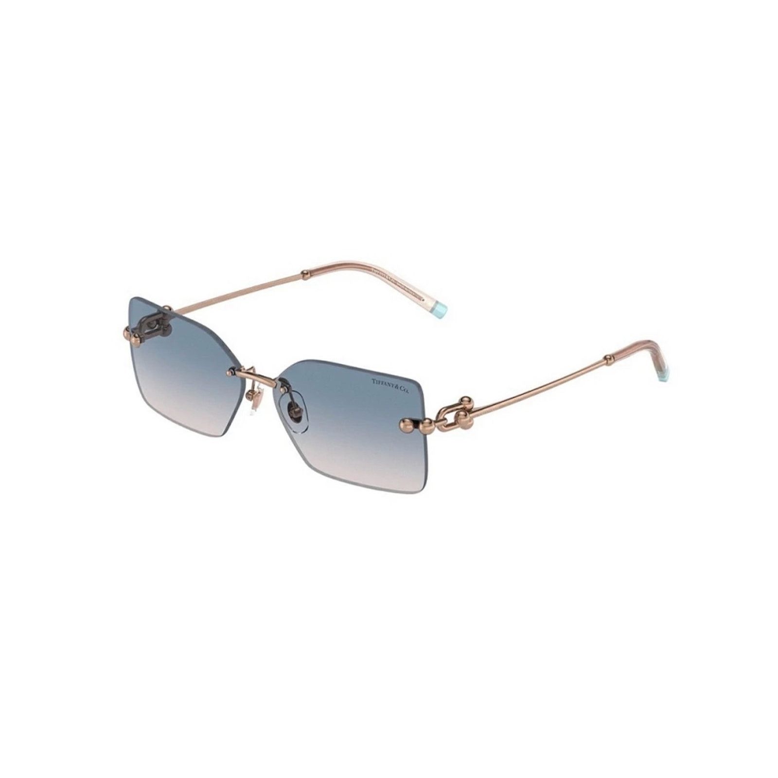 Tiffany & Co TF3088 618978 Brown Gold Rimless Women Sunglasses Authentic NEW Tiffany & Co. TF3088 610516 Sunglasses Women main image 3
