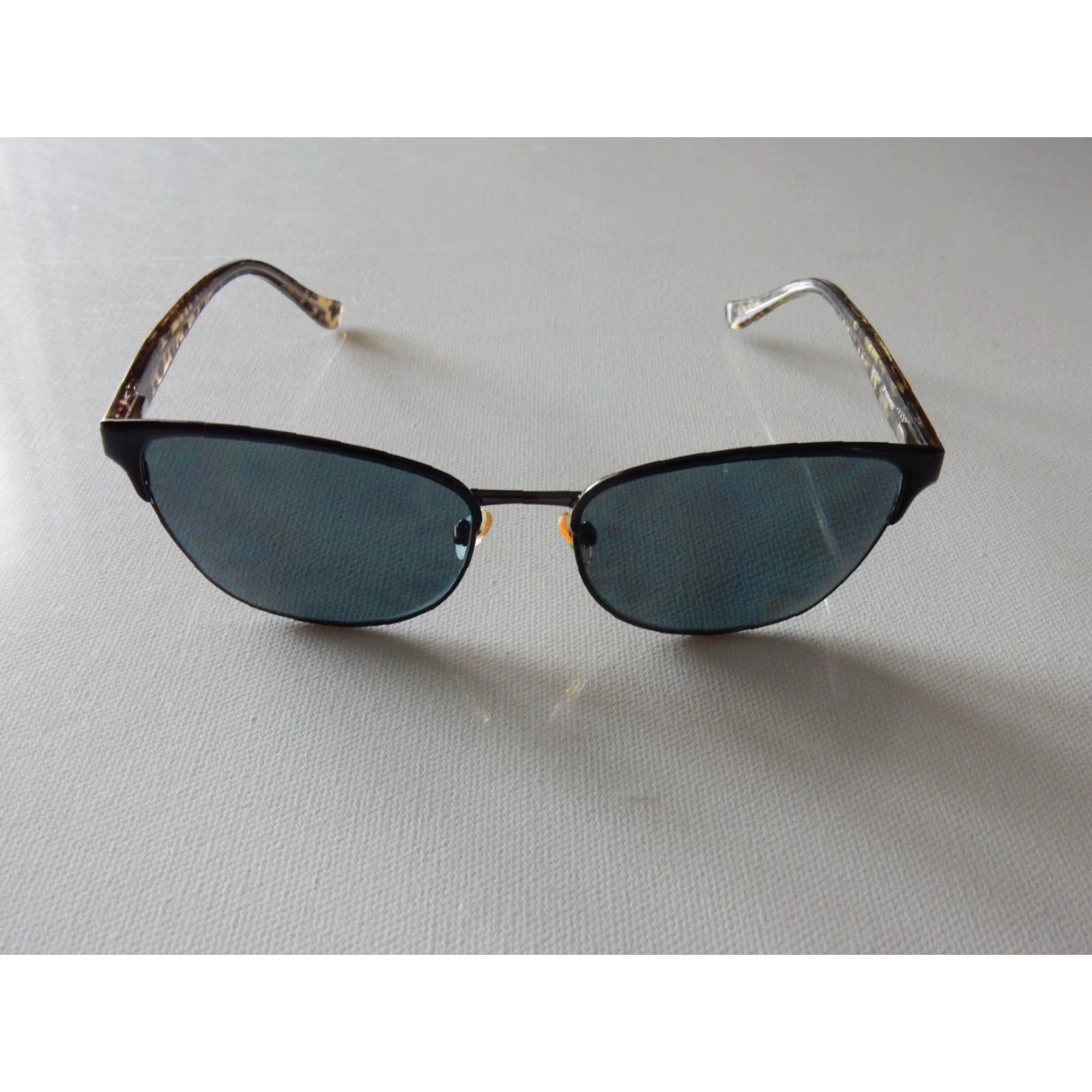 Vintage Karen Kane Women's Sunglasses Frames Only 57x17 140 Navy/Leopard Size ONE SIZE - 2 Thumbnail