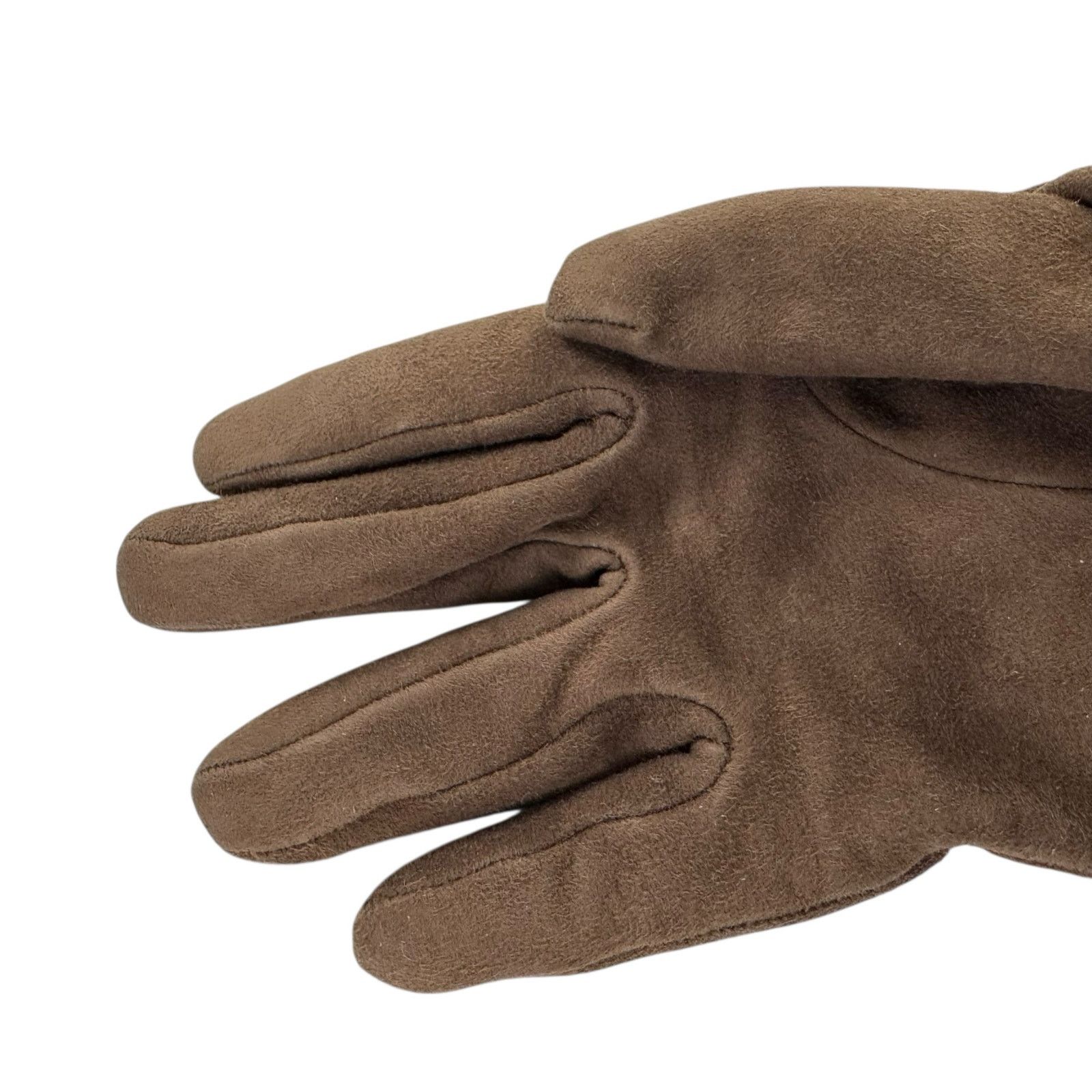 Fendi Fendi Brown Suede and Fur Gloves Size ONE SIZE - 8 Thumbnail