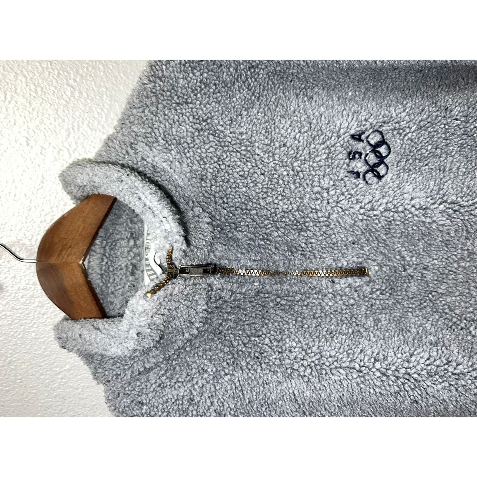 Vintage Vintage USA Olympics Fleece Jacket Deep Pile Overwear VTG XL Size US XL / EU 56 / 4 - 2 Thumbnail